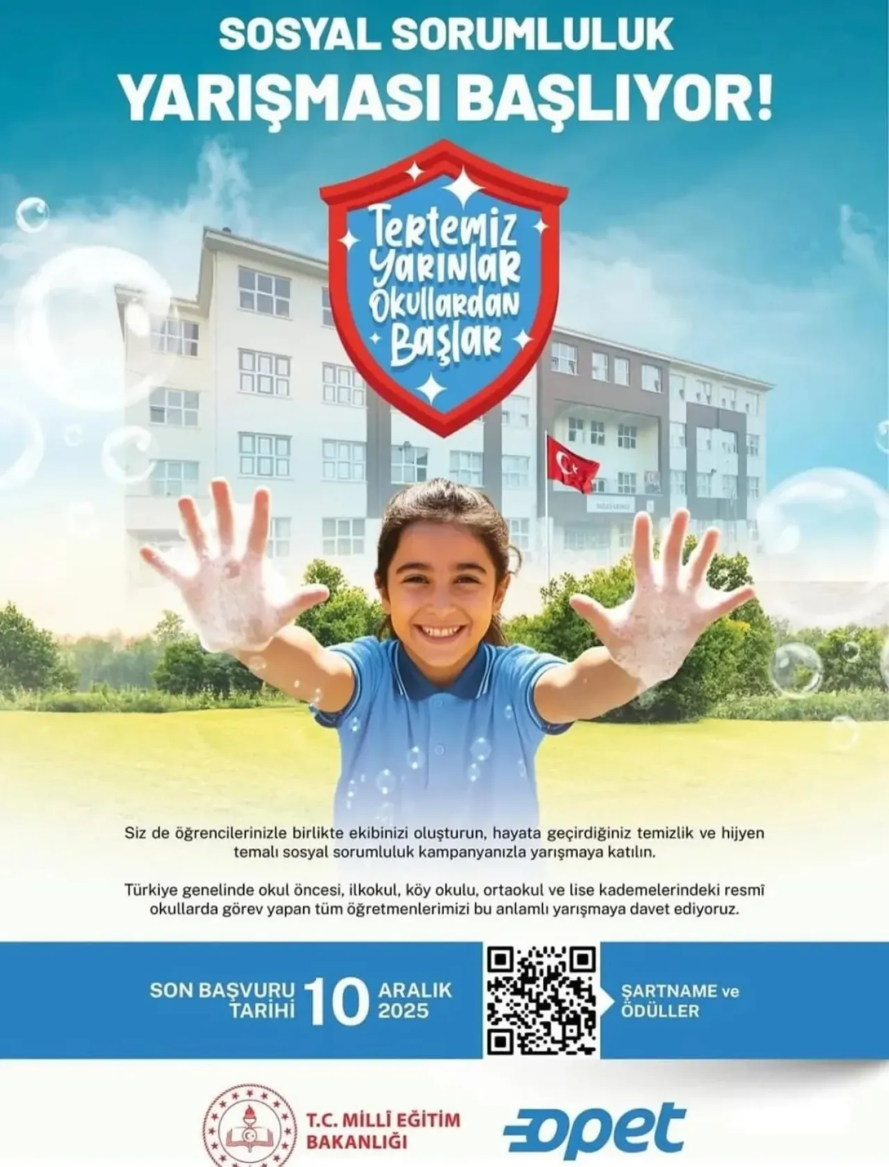 Öğrenci ve Öğretmenler İçin Temizlik ve Hijyen Temalı Yarışma Başvuruları Başladı Öğrenci ve Öğretmenler İçin Temizlik ve Hijyen Temalı Yarışma Başvuruları Başladı