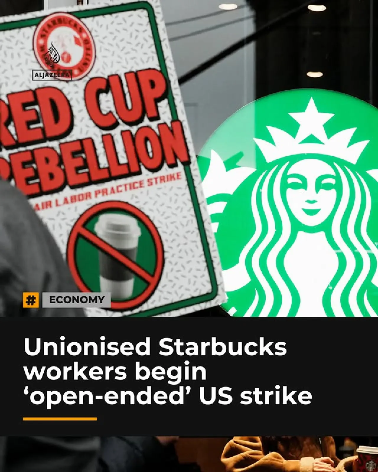 Starbucks'ta Ülke Çapında Grev: 1000'den Fazla Barista İş Bıraktı Starbucks'ta Ülke Çapında Grev: 1000'den Fazla Barista İş Bıraktı