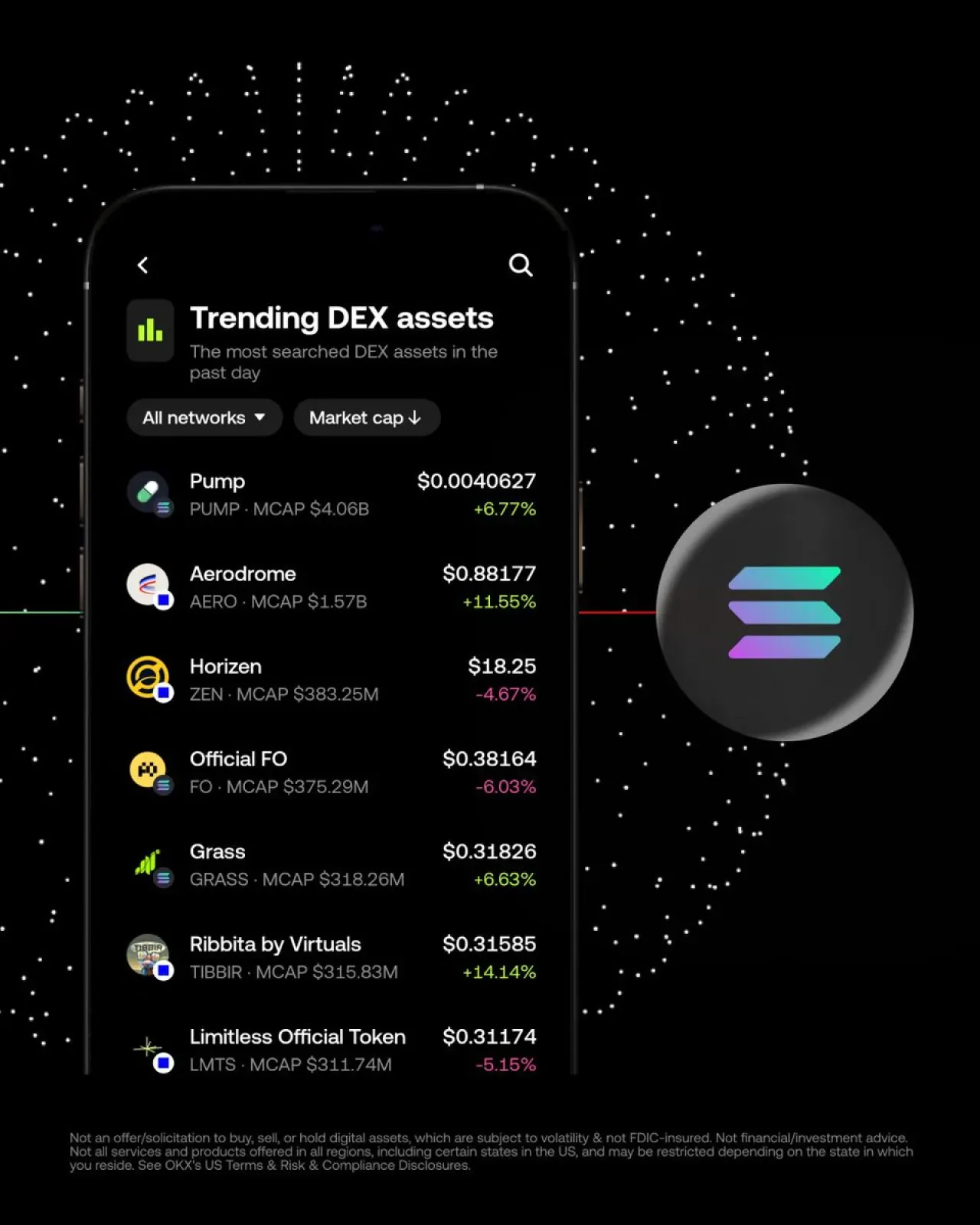 Solana DEX Token'ları OKX Borsasında İşlem Görmeye Başladı Solana DEX Token'ları OKX Borsasında İşlem Görmeye Başladı