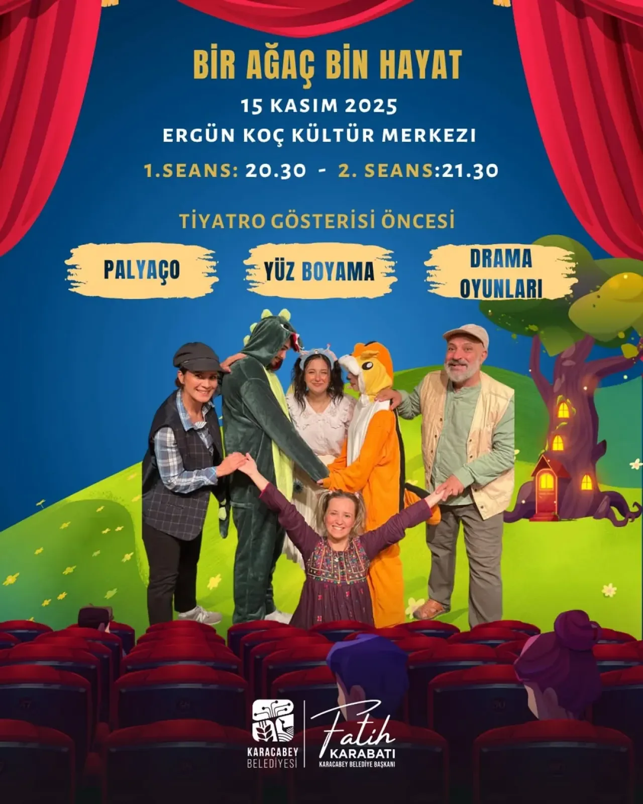 Karacabey'de Çocuklar İçin Ücretsiz Tiyatro ve Eğlence Şenliği Karacabey'de Çocuklar İçin Ücretsiz Tiyatro ve Eğlence Şenliği