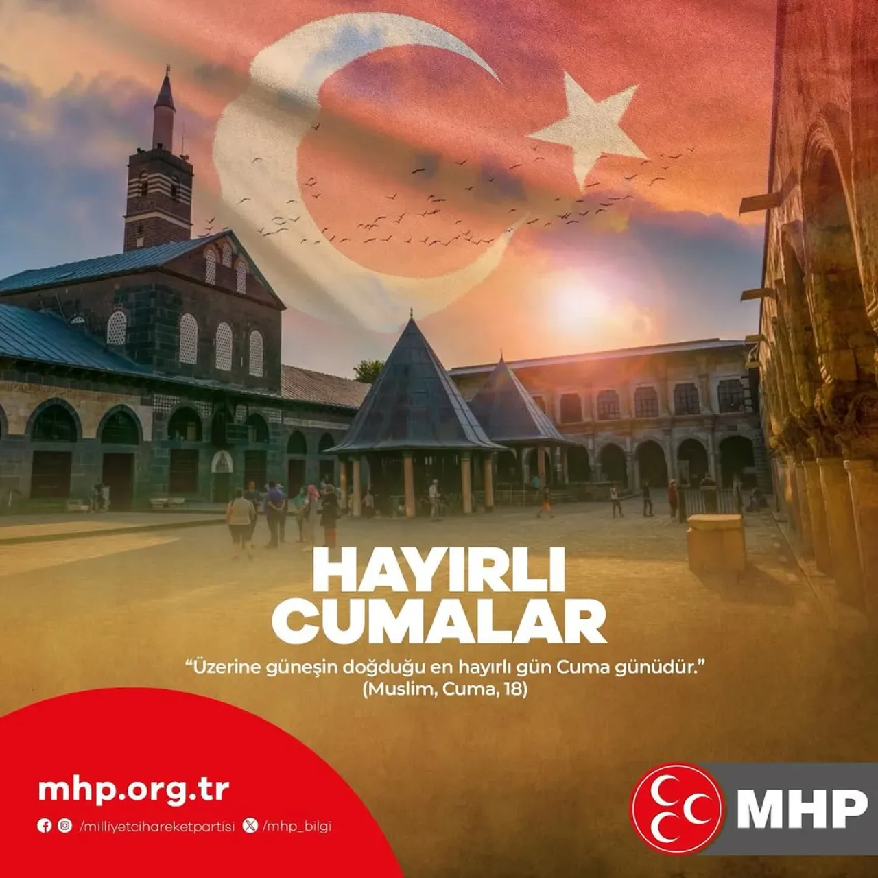 Antalya MHP İl Başkanlığı'ndan Hayırlı Cumalar Mesajı Antalya MHP İl Başkanlığı'ndan Hayırlı Cumalar Mesajı