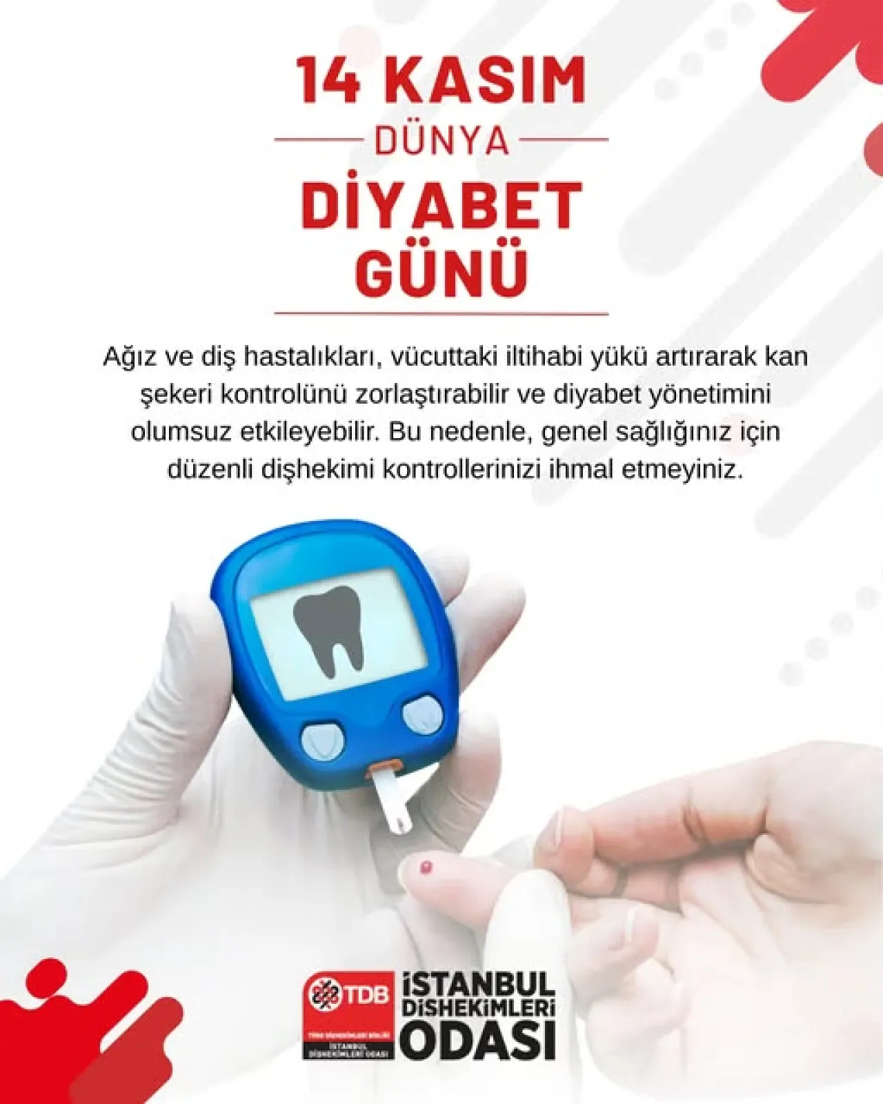 Diyabet Kontrolünü Zorlaştıran Etken: Ağız ve Diş Sağlığı Diyabet Kontrolünü Zorlaştıran Etken: Ağız ve Diş Sağlığı
