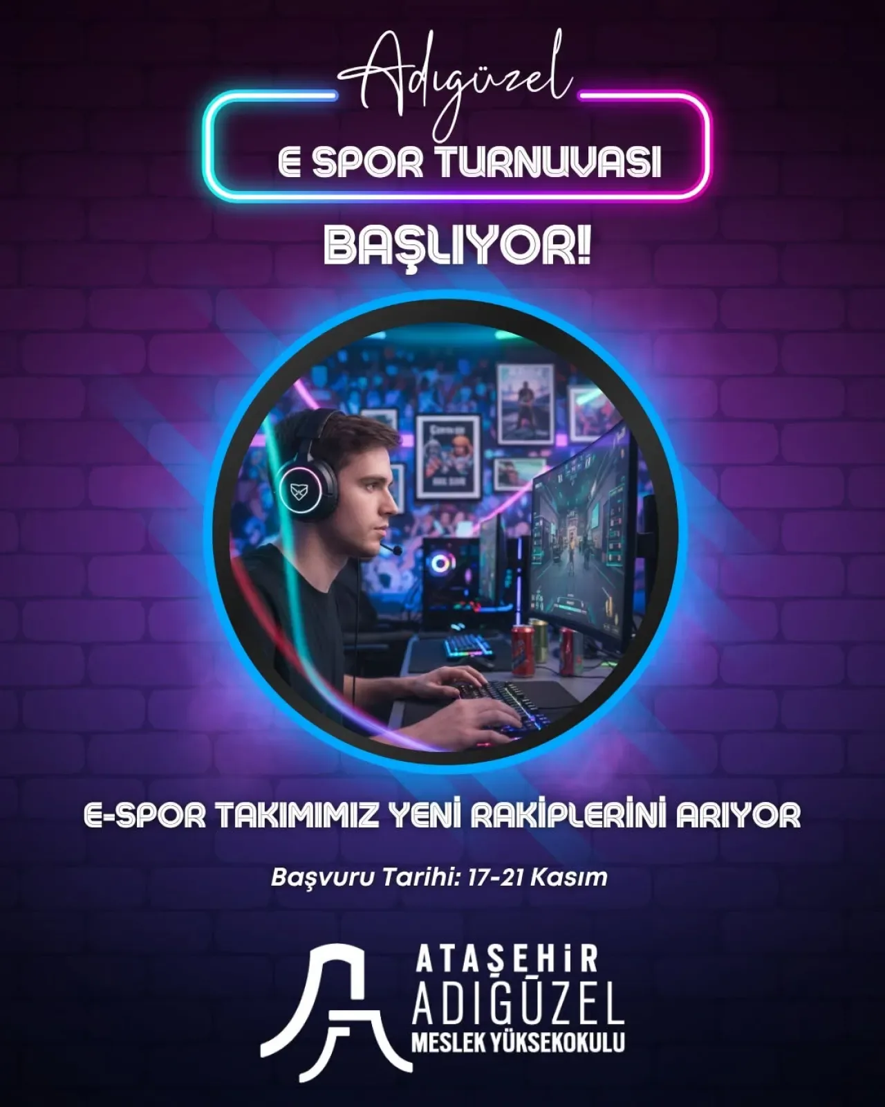 Ataşehir Adıgüzel MYO'da E-Spor Heyecanı: Turnuva Başvuruları Başladı Ataşehir Adıgüzel MYO'da E-Spor Heyecanı: Turnuva Başvuruları Başladı