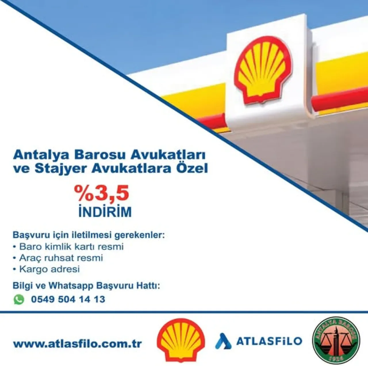 Antalya Barosu Üyeleri için Shell'den Özel Akaryakıt İndirimi Antalya Barosu Üyeleri için Shell'den Özel Akaryakıt İndirimi