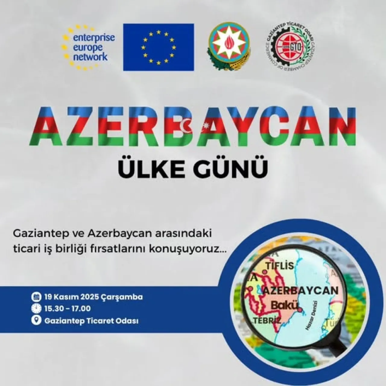 Azerbaycan Yatırım Fırsatları Gaziantep'te Masaya Yatırılacak Azerbaycan Yatırım Fırsatları Gaziantep'te Masaya Yatırılacak