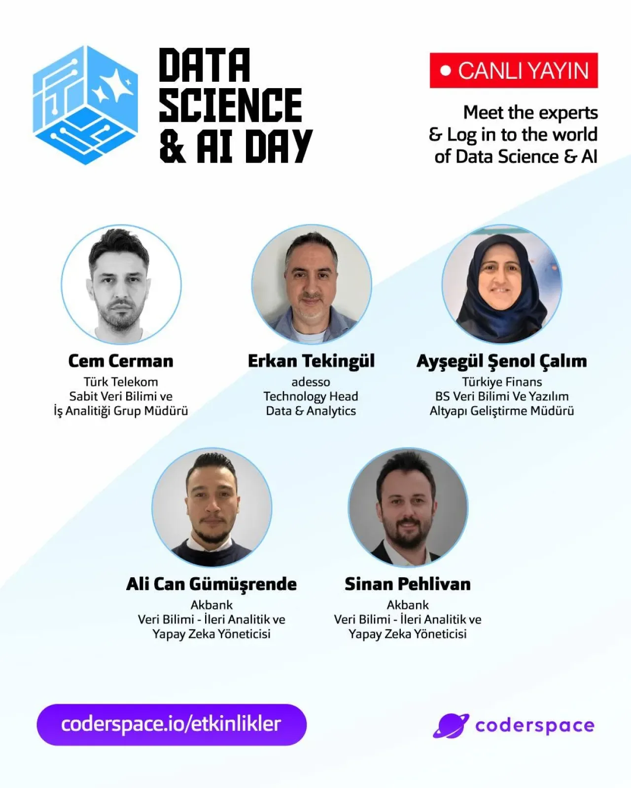 Data Science ve AI Day Sertifikalı Canlı Etkinlik Başladı Data Science ve AI Day Sertifikalı Canlı Etkinlik Başladı
