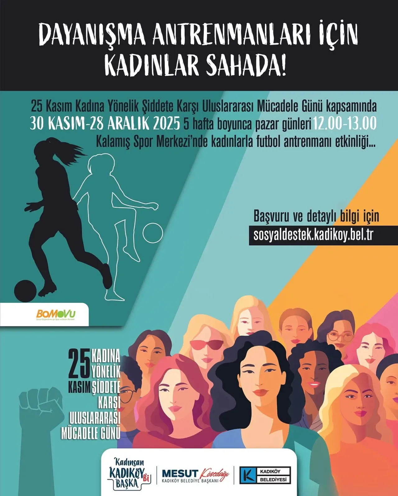 Kadıköy'de Kadınlar İçin Dayanışma Antrenmanları Başlıyor Kadıköy'de Kadınlar İçin Dayanışma Antrenmanları Başlıyor