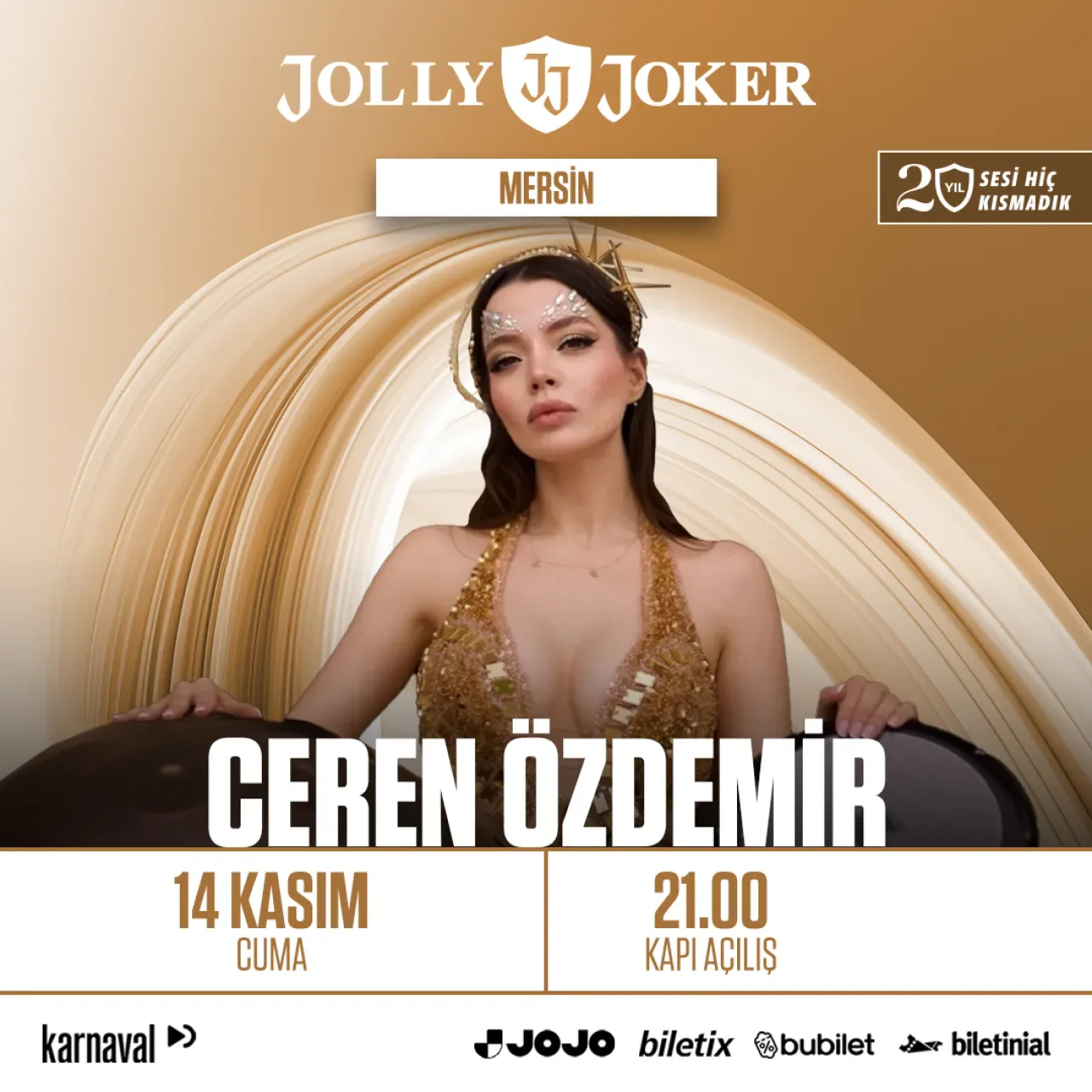 Ceren Özdemir, 14 Kasım'da Jolly Joker Mersin'de Sahne Alacak Ceren Özdemir, 14 Kasım'da Jolly Joker Mersin'de Sahne Alacak