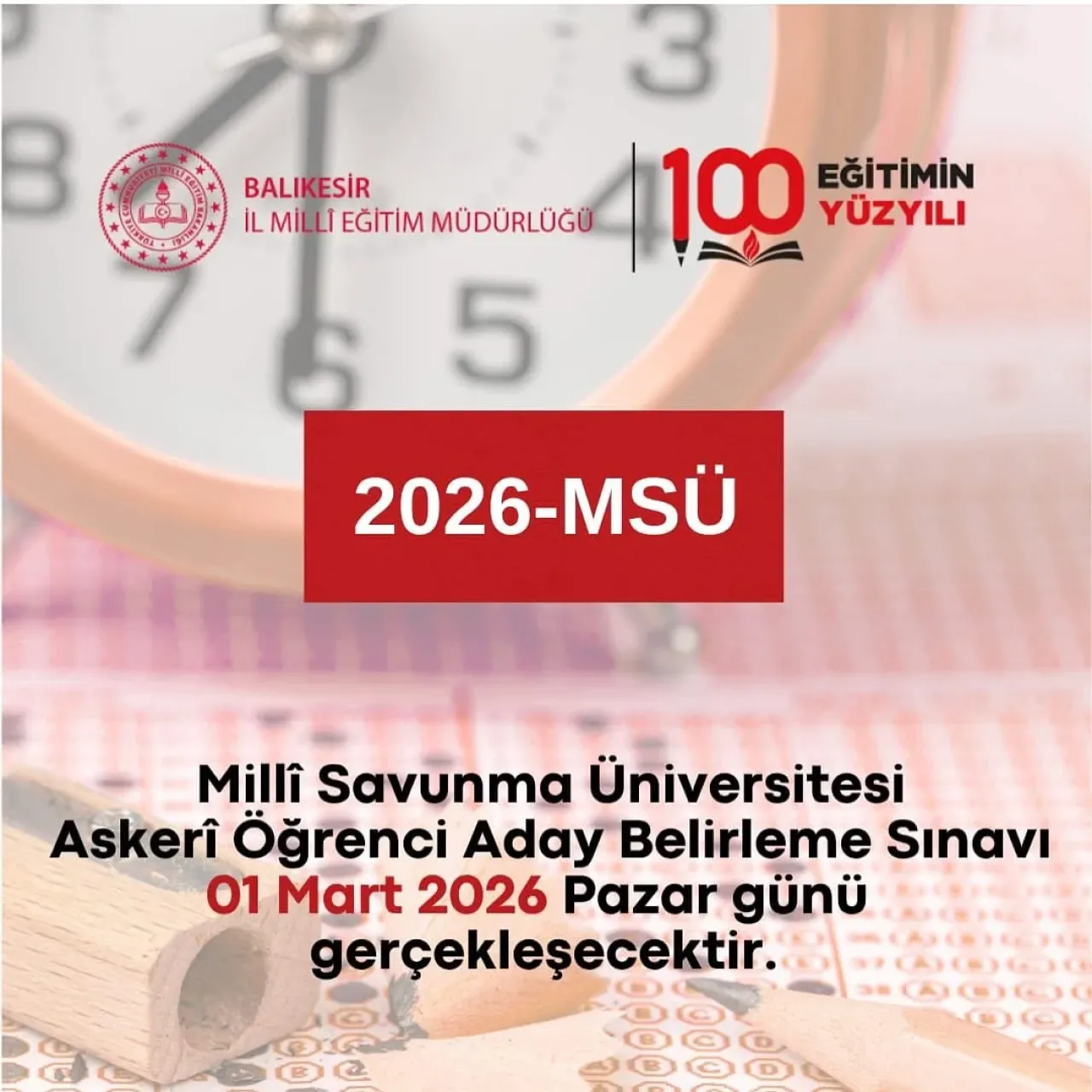Balıkesir'de Milli Savunma Üniversitesi Sınav Tarihi Açıklandı Balıkesir'de Milli Savunma Üniversitesi Sınav Tarihi Açıklandı