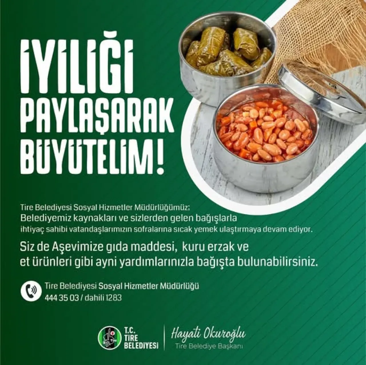 Tire'da İyilik Halkası: İhtiyaç Sahipleri İçin Sıcak Yemek Desteği Tire'da İyilik Halkası: İhtiyaç Sahipleri İçin Sıcak Yemek Desteği