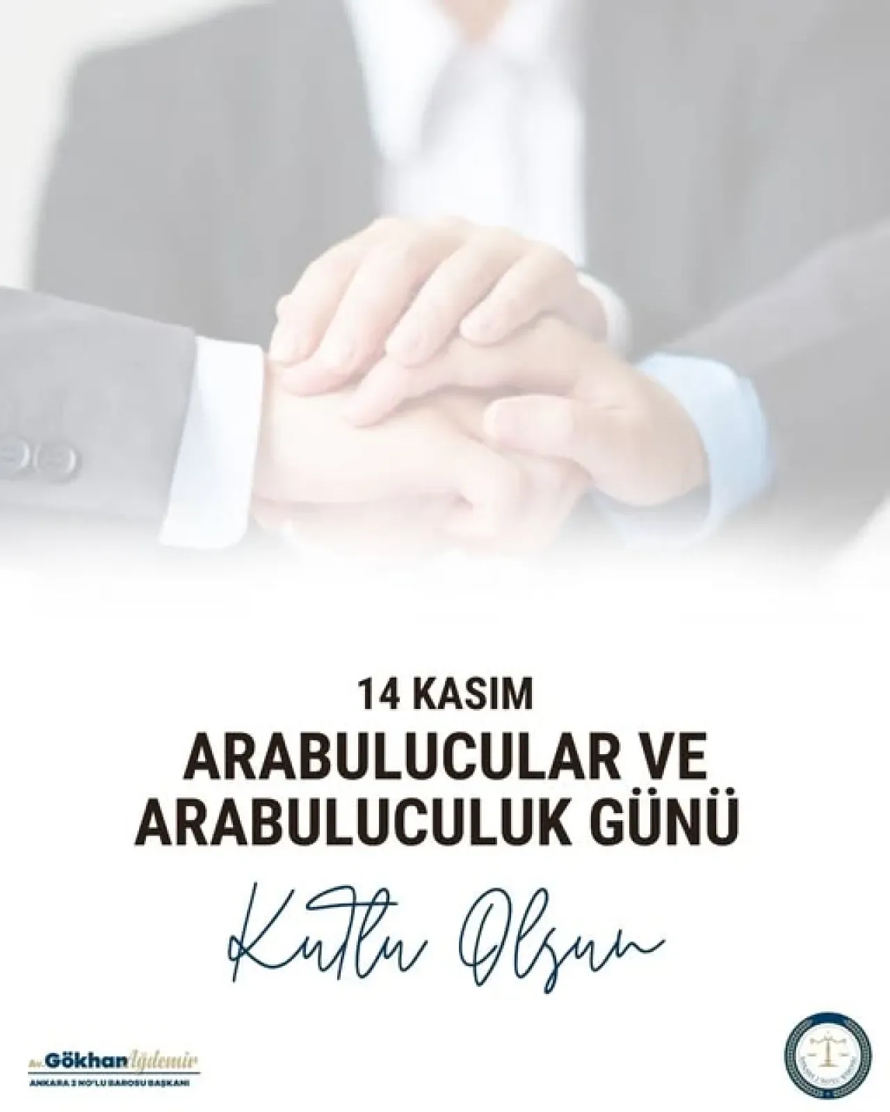 Ankara 2 Nolu Barosu'ndan 14 Kasım Arabulucular Günü Mesajı Ankara 2 Nolu Barosu'ndan 14 Kasım Arabulucular Günü Mesajı