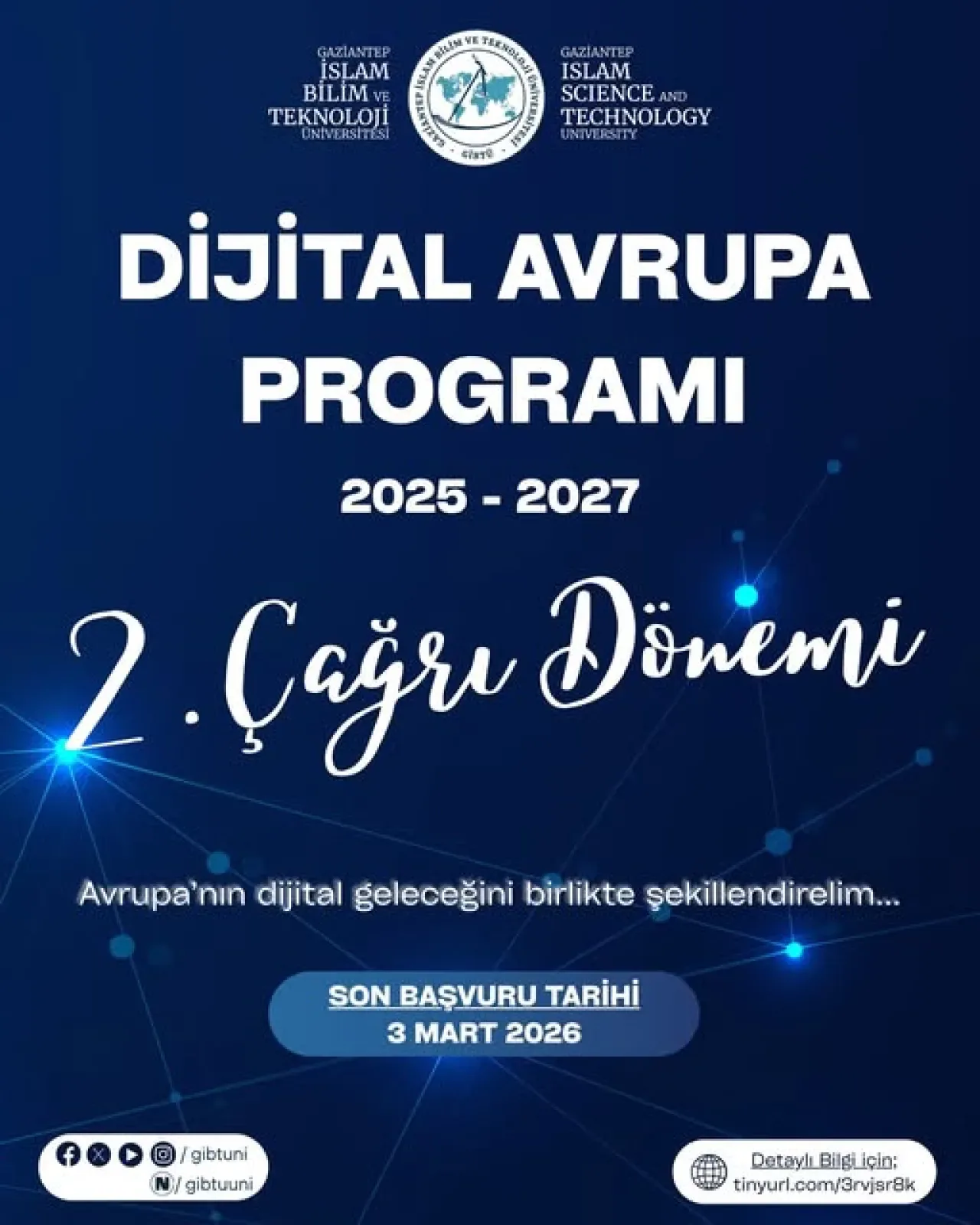 Dijital Avrupa Programı 2025-2027 İkinci Çağrı Dönemi Başvuruları Başladı Dijital Avrupa Programı 2025-2027 İkinci Çağrı Dönemi Başvuruları Başladı