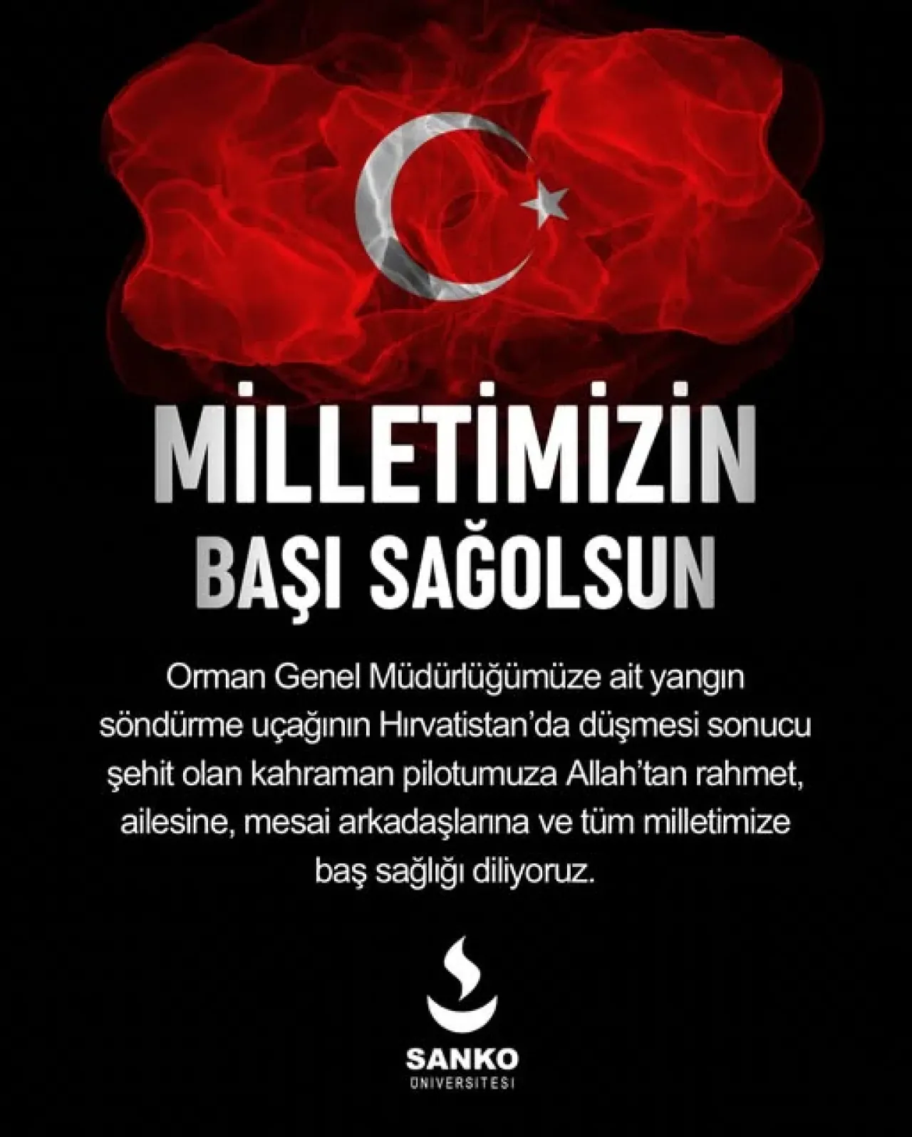 Gaziantep'te Acı Kayıp: Sanko Üniversitesi'nden Taziye Mesajı Gaziantep'te Acı Kayıp: Sanko Üniversitesi'nden Taziye Mesajı