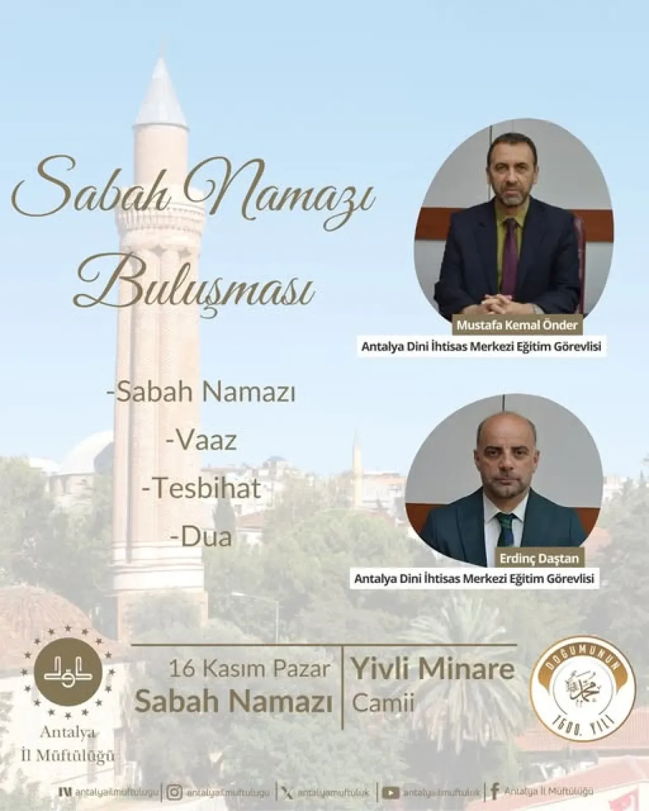 Antalya'da Sabah Namazı Buluşması Antalya'da Sabah Namazı Buluşması