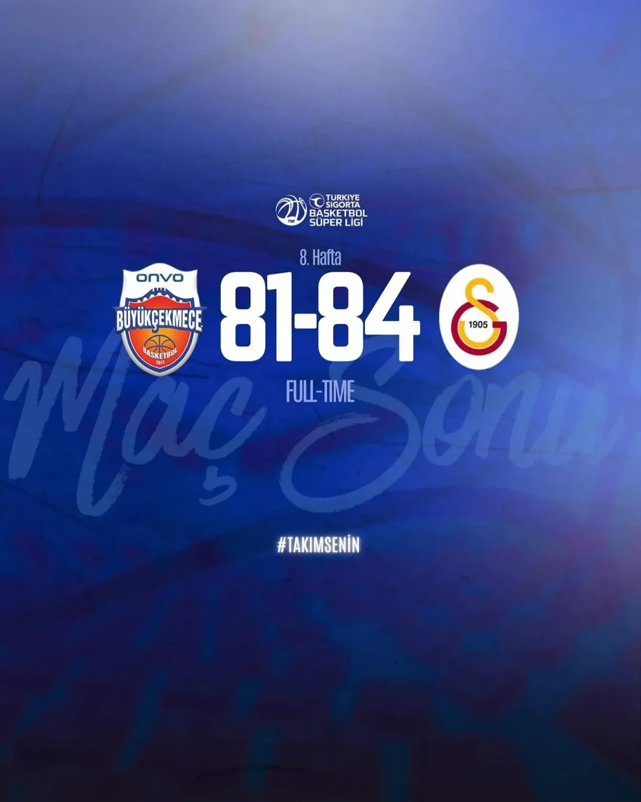 Onvo Büyükçekmece, Galatasaray Maçını Kaptı Onvo Büyükçekmece, Galatasaray Maçını Kaptı