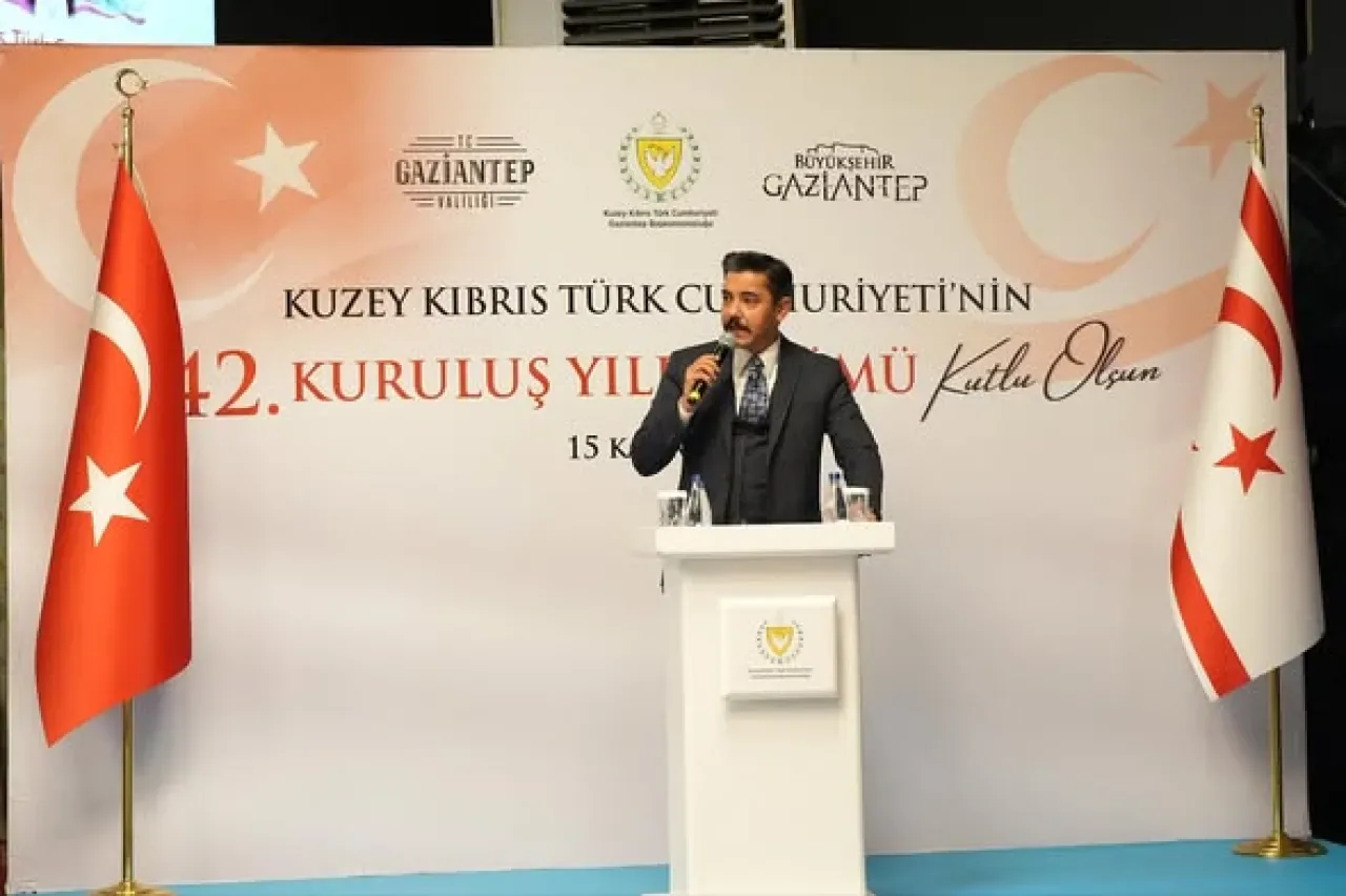 KKTC'nin 42. Kuruluş Yıl Dönümü Gaziantep'te Kutlandı KKTC'nin 42. Kuruluş Yıl Dönümü Gaziantep'te Kutlandı