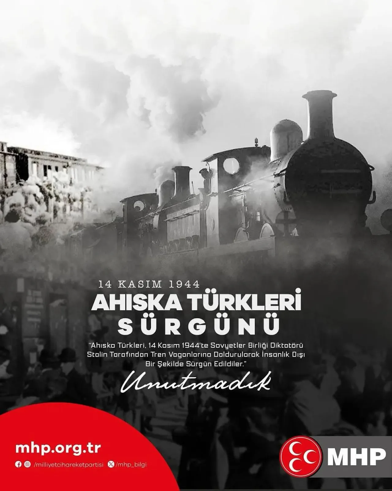 Akyurt MHP'den Ahıska Türklerinin Sürgün Yıl Dönümüne İlişkin Açıklama Akyurt MHP'den Ahıska Türklerinin Sürgün Yıl Dönümüne İlişkin Açıklama