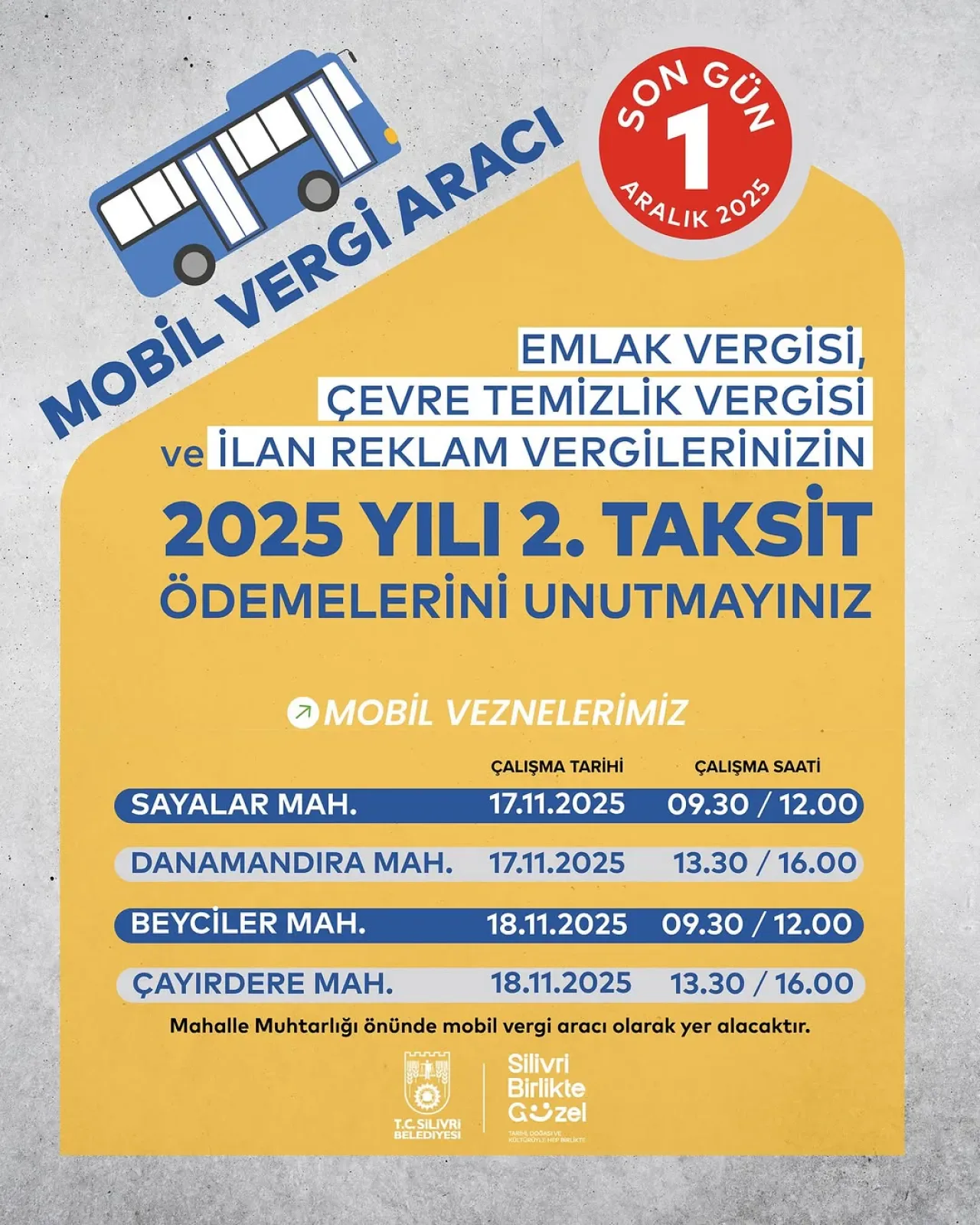 Silivri Belediyesi Mobil Vergi Aracı ile Ödemeler Vatandaşın Ayağına Gidiyor Silivri Belediyesi Mobil Vergi Aracı ile Ödemeler Vatandaşın Ayağına Gidiyor