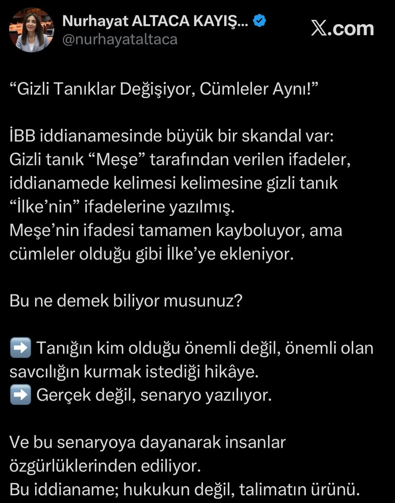 CHP'li Altaca Kayışoğlu, İBB İddianamesindeki Gizli Tanık Skandalını Açığa Çıkardı CHP'li Altaca Kayışoğlu, İBB İddianamesindeki Gizli Tanık Skandalını Açığa Çıkardı