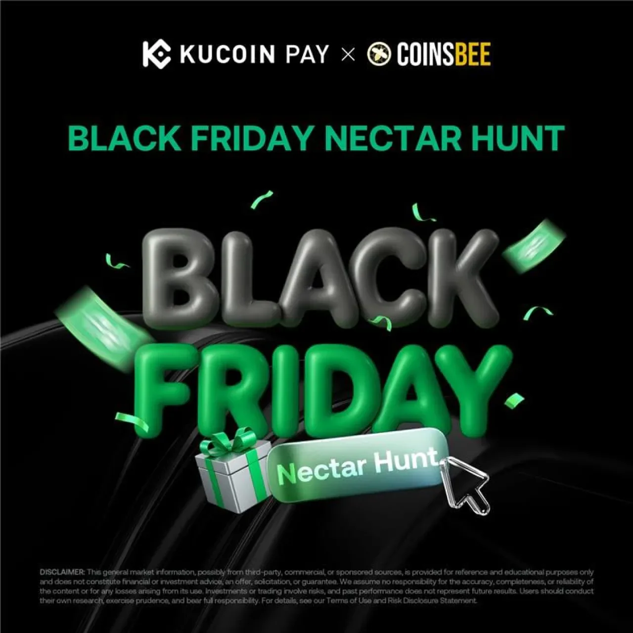 KuCoinPay ve Coinsbee'den Black Friday Nectar Hunt: 2.500 Dolar Değerinde Hediye Kartı KuCoinPay ve Coinsbee'den Black Friday Nectar Hunt: 2.500 Dolar Değerinde Hediye Kartı