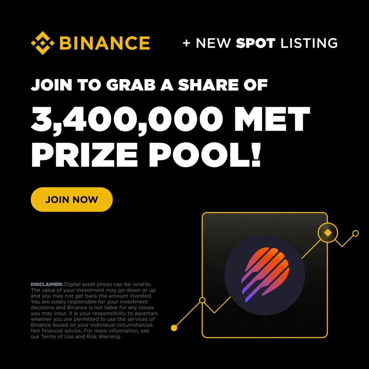 Meteora (MET) Tokenı, Binance Spot'ta Kullanıcılarına 3.4 Milyon MET Vadediyor Meteora (MET) Tokenı, Binance Spot'ta Kullanıcılarına 3.4 Milyon MET Vadediyor