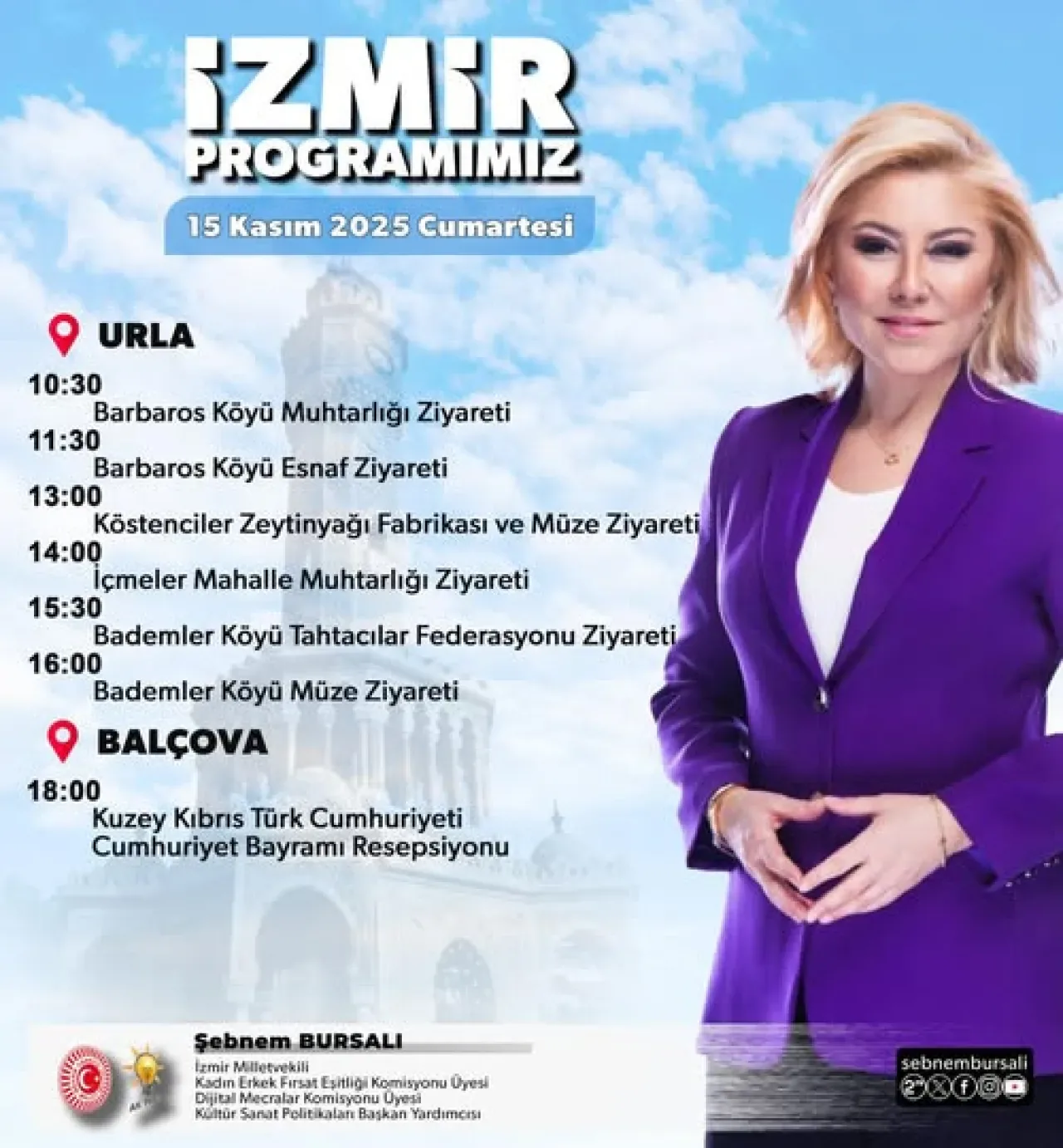 AK Parti İzmir Milletvekili Şebnem Bursalı, Urla ve Balçova'da Saha Çalışmalarını Sürdürüyor AK Parti İzmir Milletvekili Şebnem Bursalı, Urla ve Balçova'da Saha Çalışmalarını Sürdürüyor