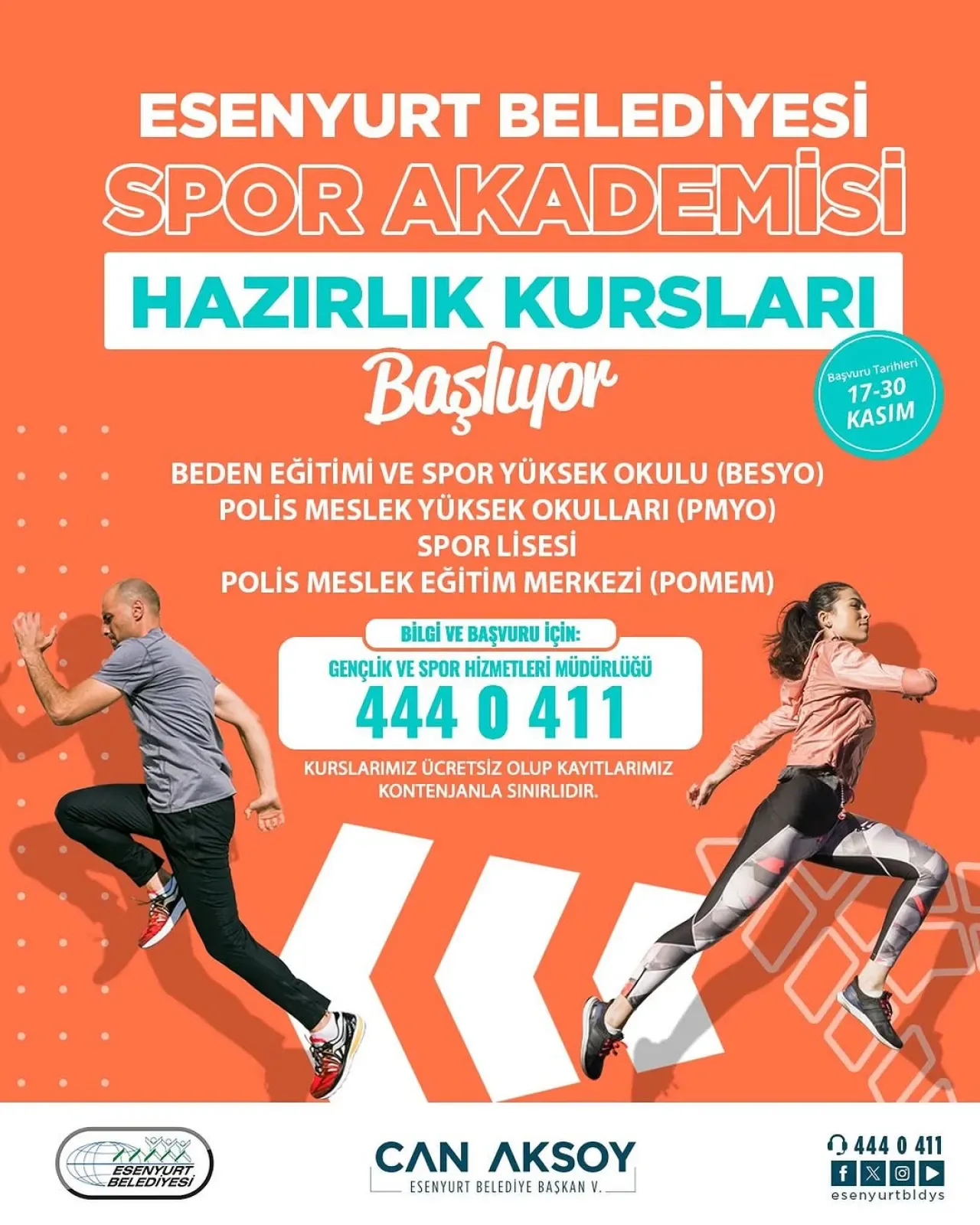 Esenyurt Belediyesi Spor Akademisi, Gençleri BESYO ve PMYO Sınavlarına Hazırlıyor Esenyurt Belediyesi Spor Akademisi, Gençleri BESYO ve PMYO Sınavlarına Hazırlıyor