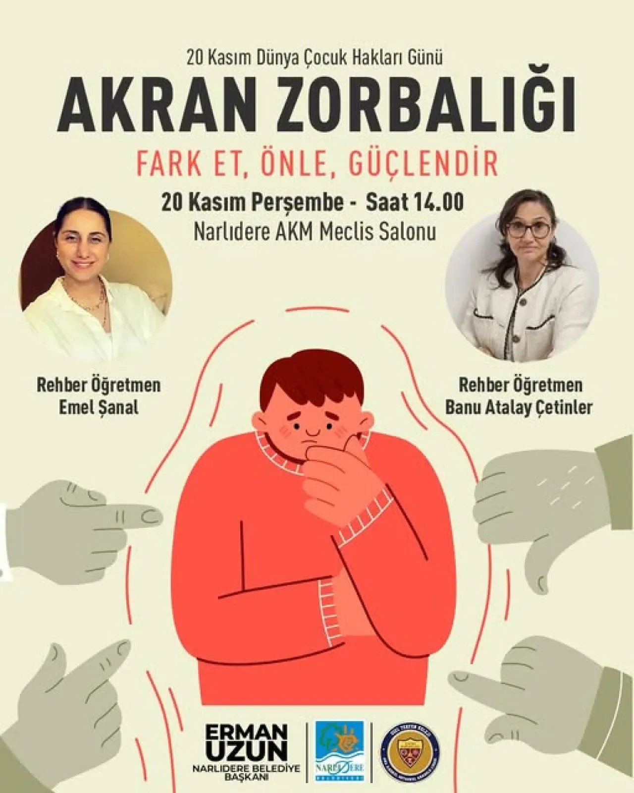 İzmir Narlıdere'de Akran Zorbalığı Masaya Yatırılıyor İzmir Narlıdere'de Akran Zorbalığı Masaya Yatırılıyor