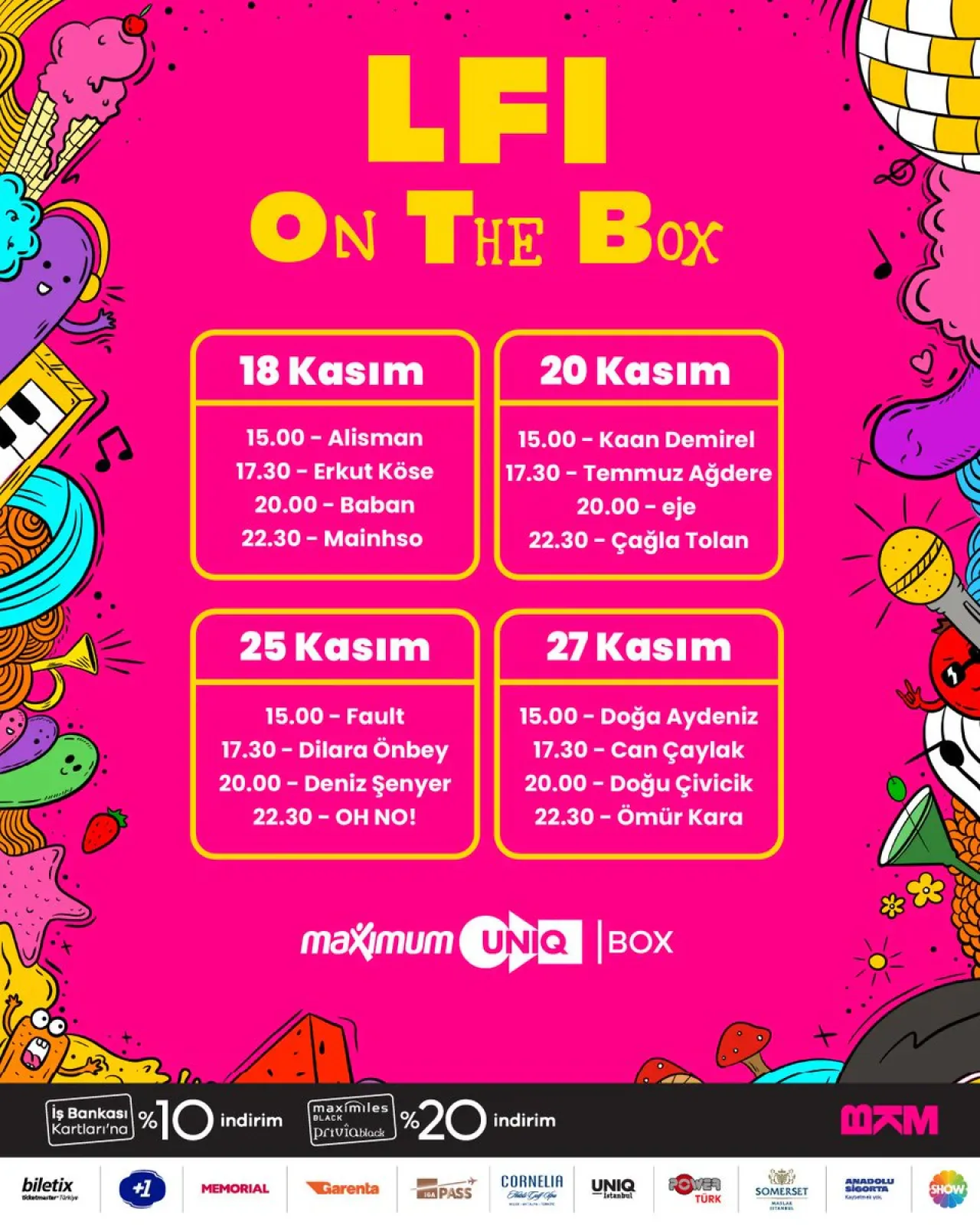 Maximum Uniq Box'ta LFI On The Box Etkinlikleri Başlıyor Maximum Uniq Box'ta LFI On The Box Etkinlikleri Başlıyor
