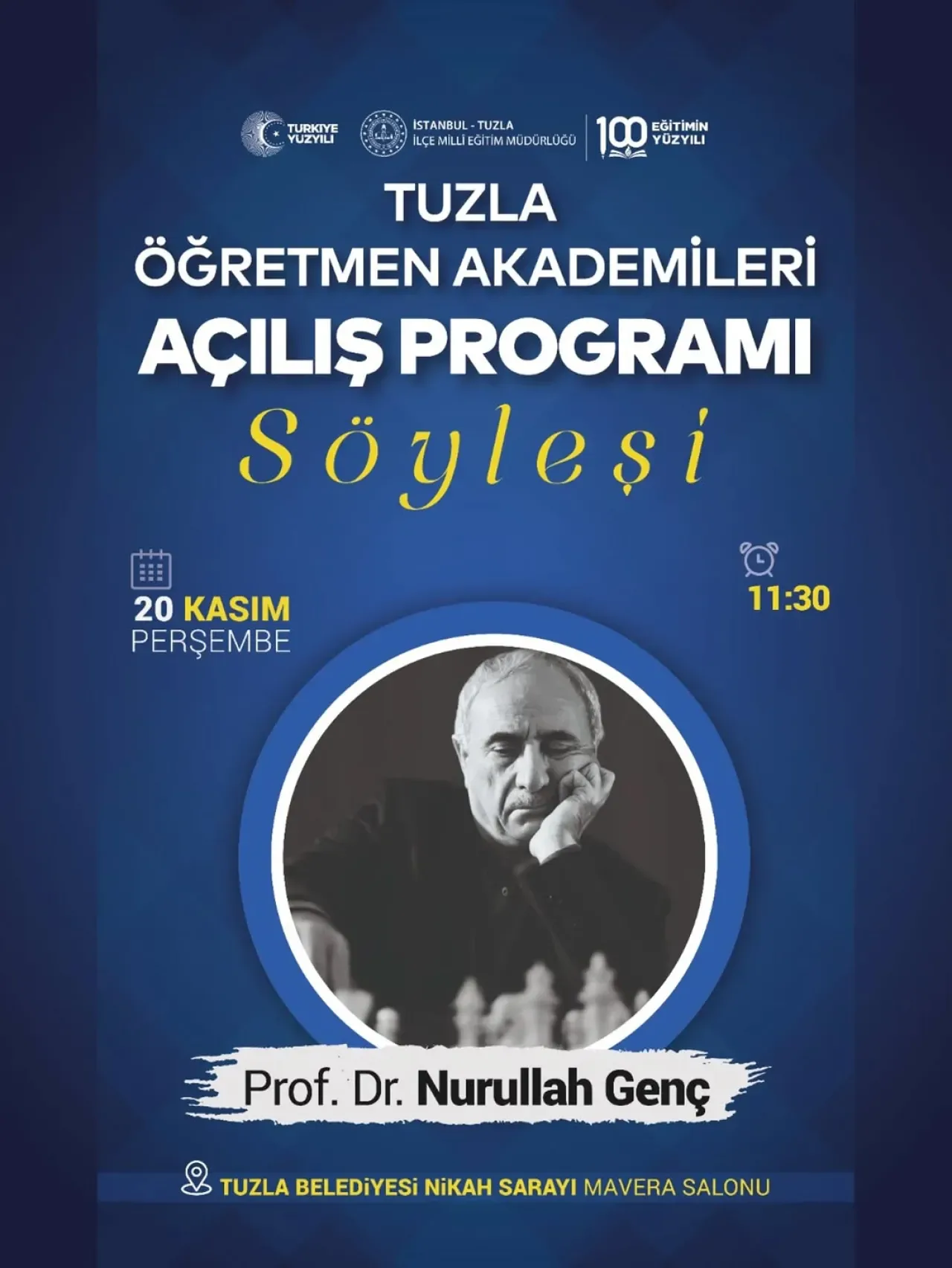 Tuzla Öğretmen Akademileri, Yeni Dönemi Nurullah Genç ile Açıyor Tuzla Öğretmen Akademileri, Yeni Dönemi Nurullah Genç ile Açıyor