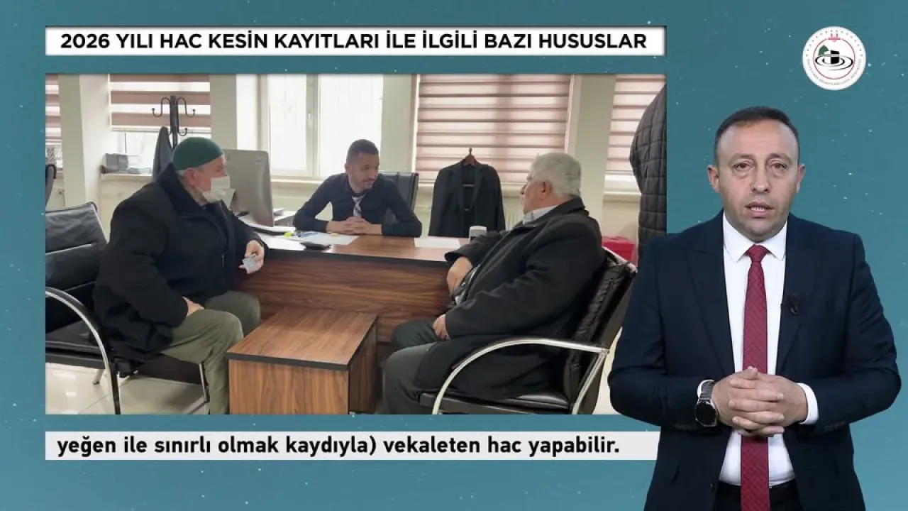 2026 Yılı Hac Kesin Kayıt İşlemleri Başladı 2026 Yılı Hac Kesin Kayıt İşlemleri Başladı