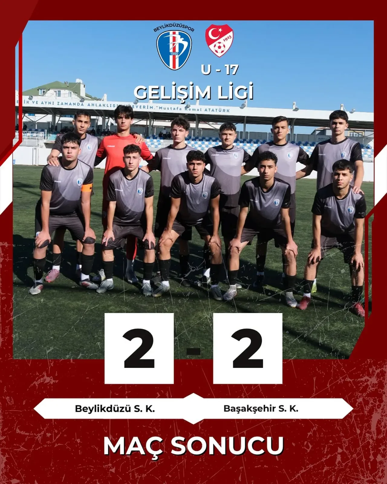 Beylı̇kdüzü Spor Kulübü'nün U17 Takımı Başakşehir S K Karşısında Beylı̇kdüzü Spor Kulübü'nün U17 Takımı Başakşehir S K Karşısında