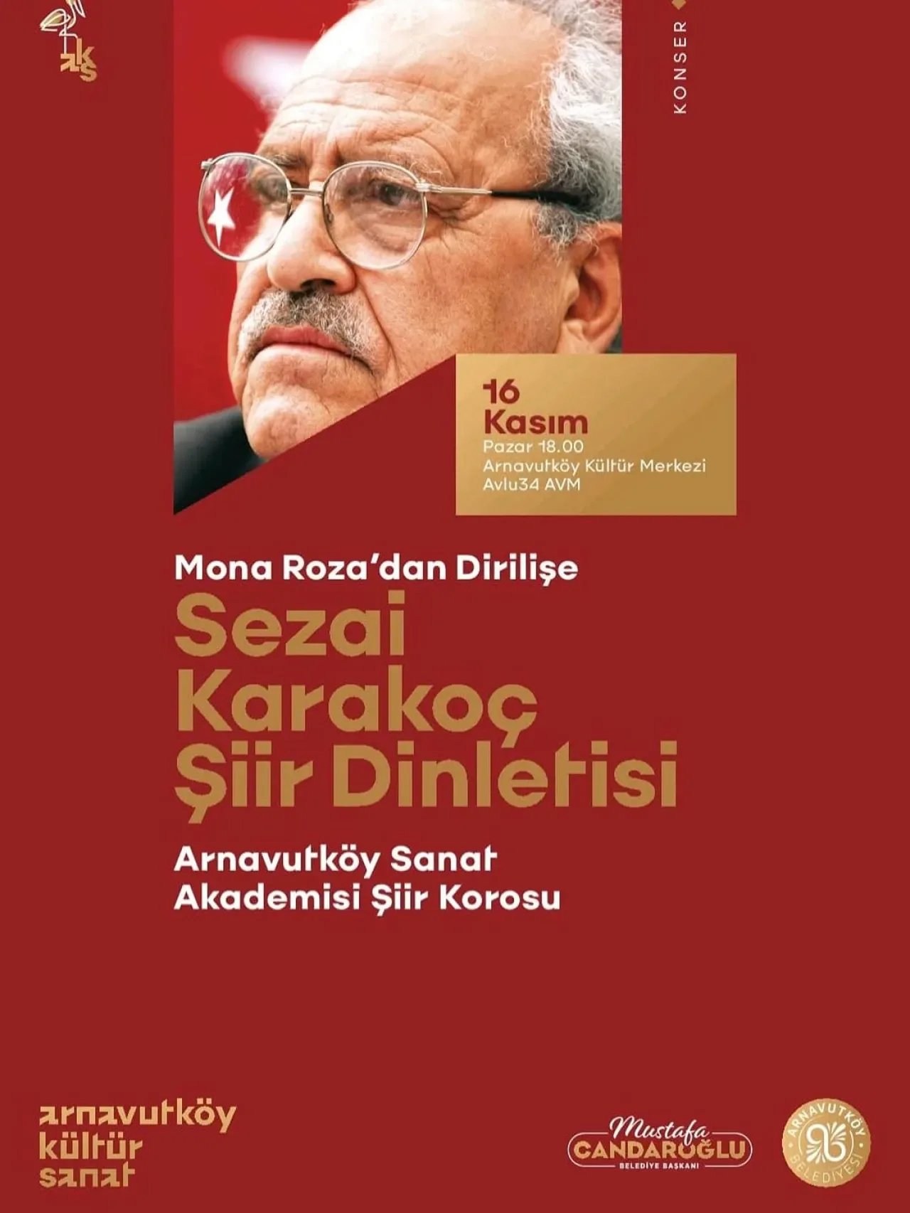 Arnavutköy'de Sezai Karakoç Şiir Dinletisi Arnavutköy'de Sezai Karakoç Şiir Dinletisi