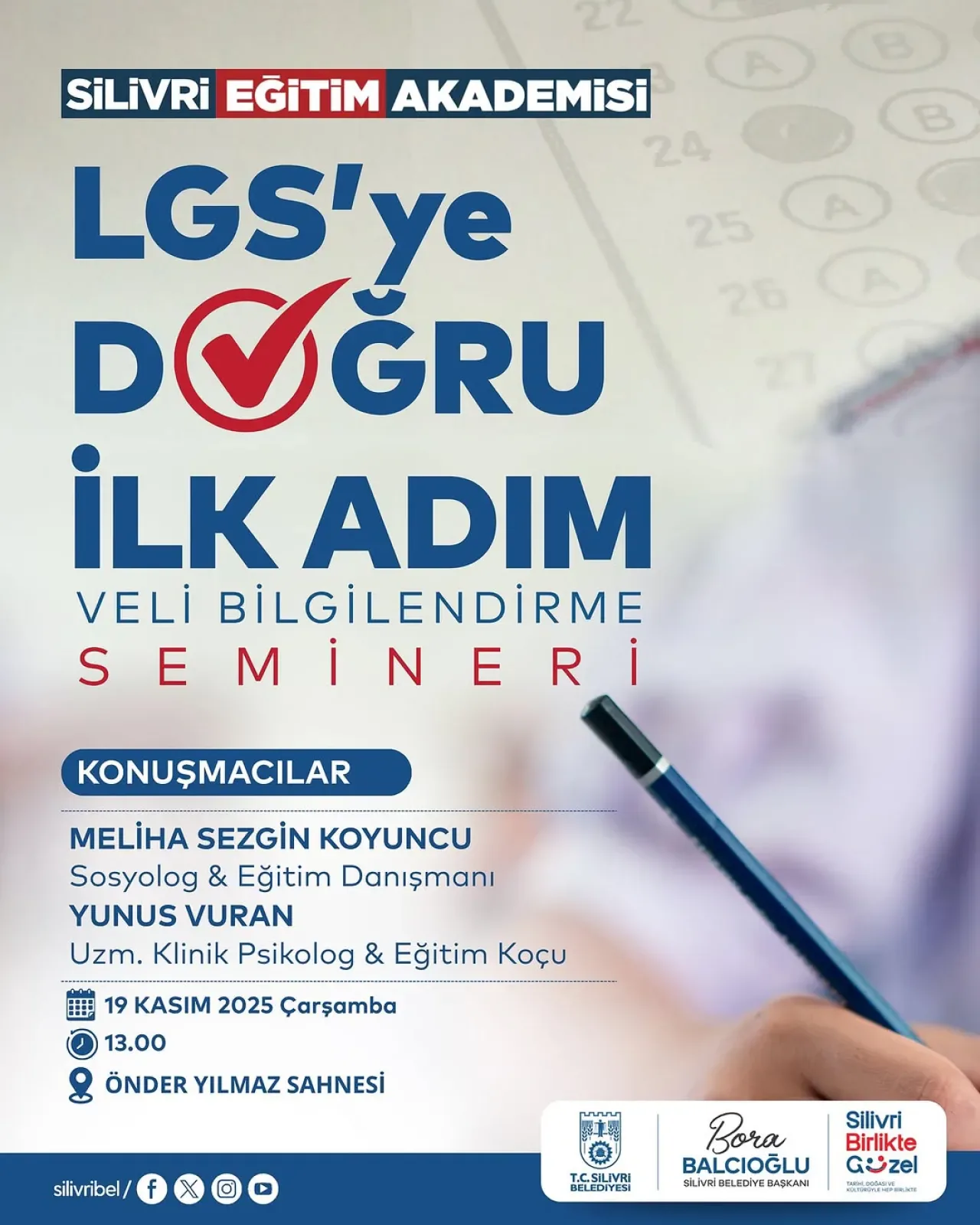 Silivri'de LGS Öncesi Veli Bilgilendirme Semineri Düzenleniyor Silivri'de LGS Öncesi Veli Bilgilendirme Semineri Düzenleniyor