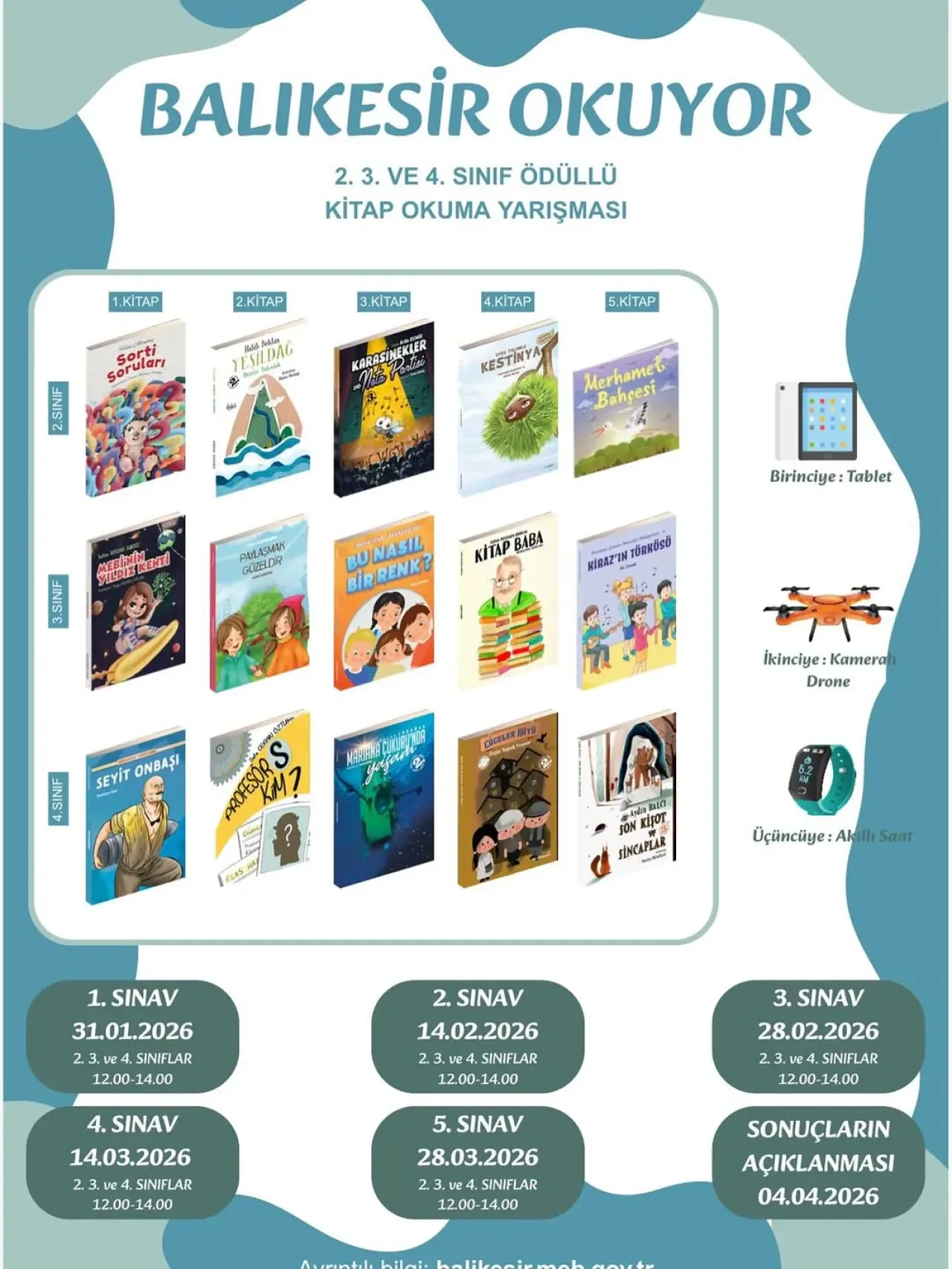 Balıkesir Kitap Okuma Yarışması Sınav Takvimi Değişti Balıkesir Kitap Okuma Yarışması Sınav Takvimi Değişti