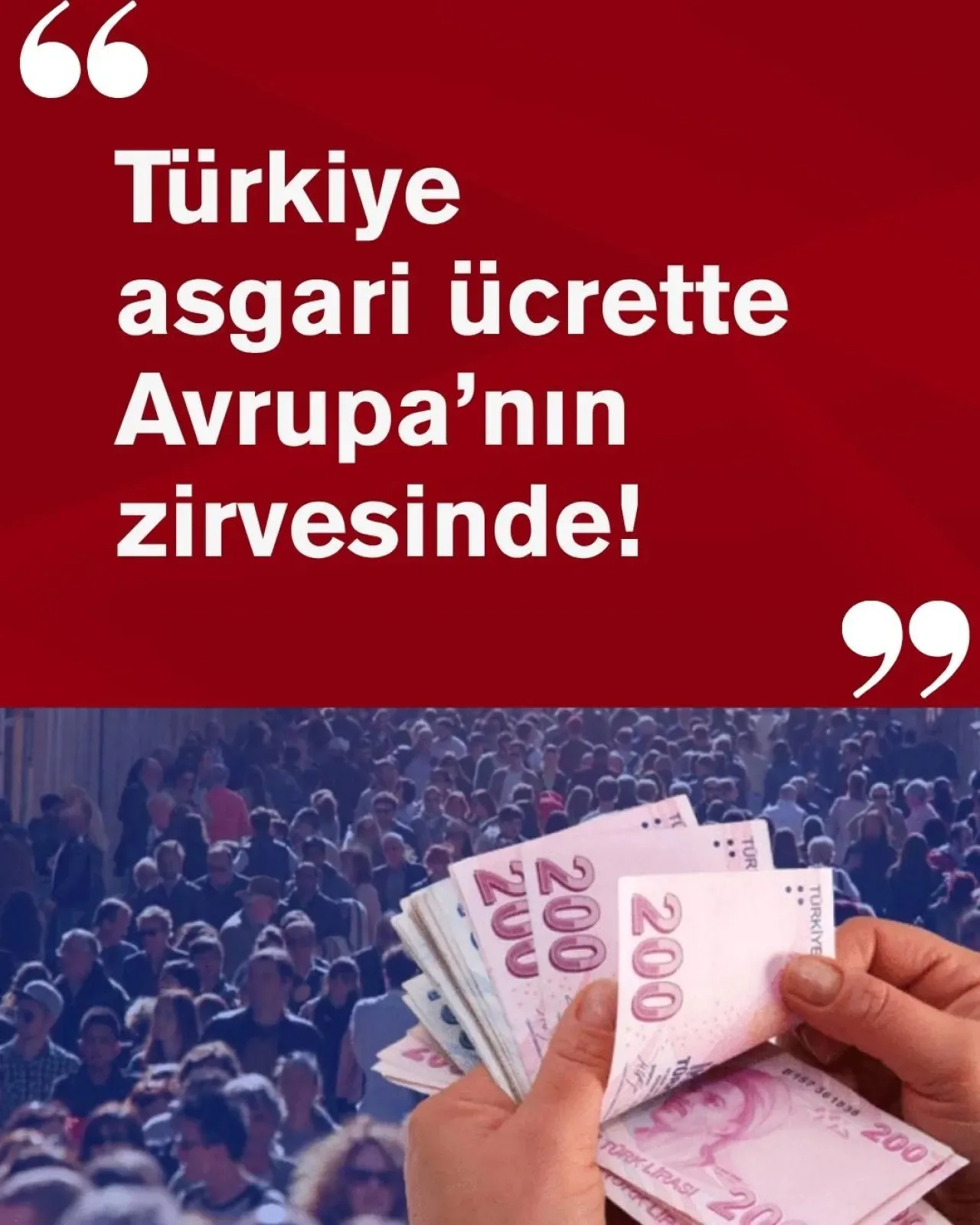 Türkiye'de Asgari Ücretli Çalışan Sayısı, 20 AB Ülkesinin Toplamını Geride Bıraktı Türkiye'de Asgari Ücretli Çalışan Sayısı, 20 AB Ülkesinin Toplamını Geride Bıraktı