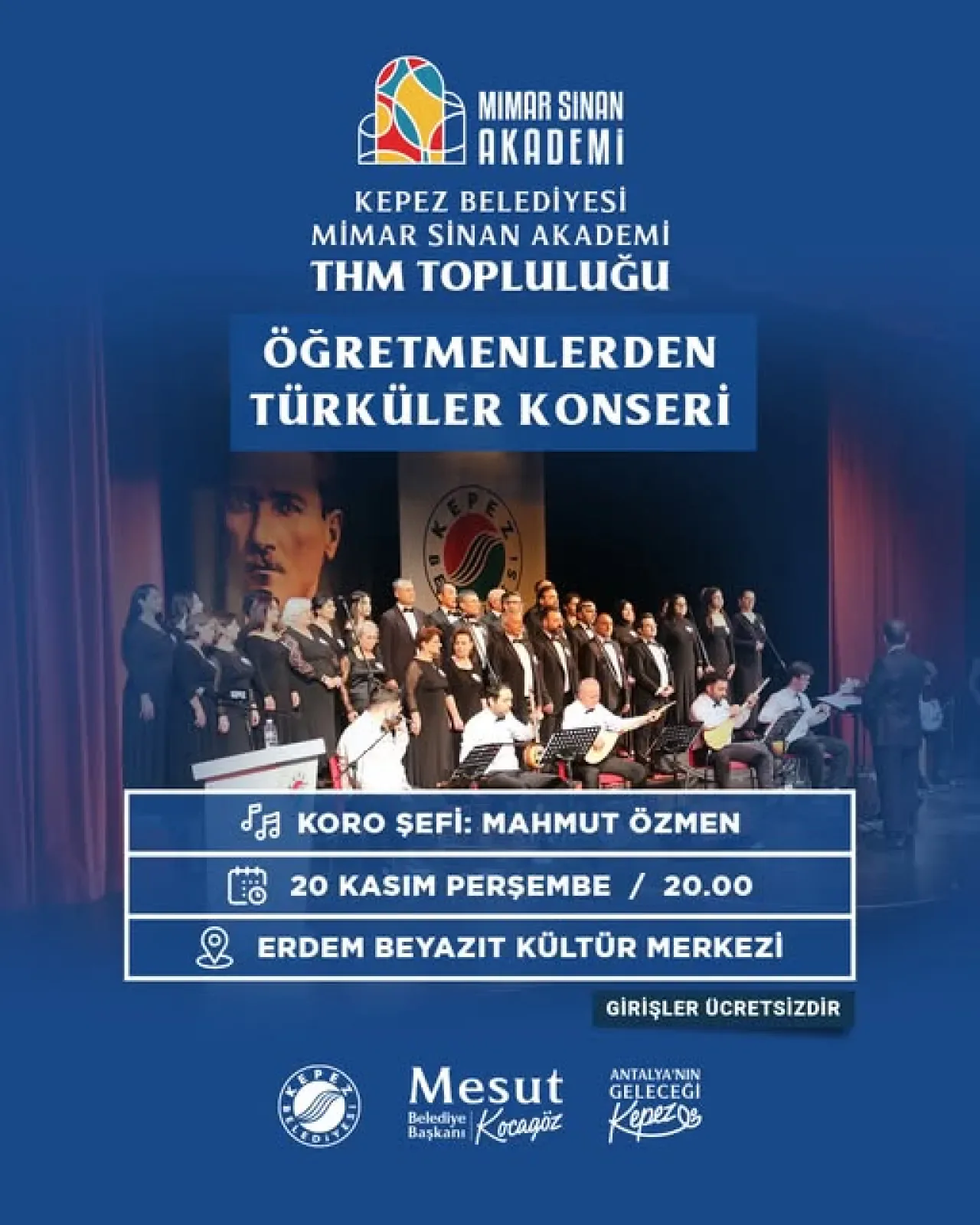 Kepez'de Öğretmenlerden Türküler Konseri Kepez'de Öğretmenlerden Türküler Konseri