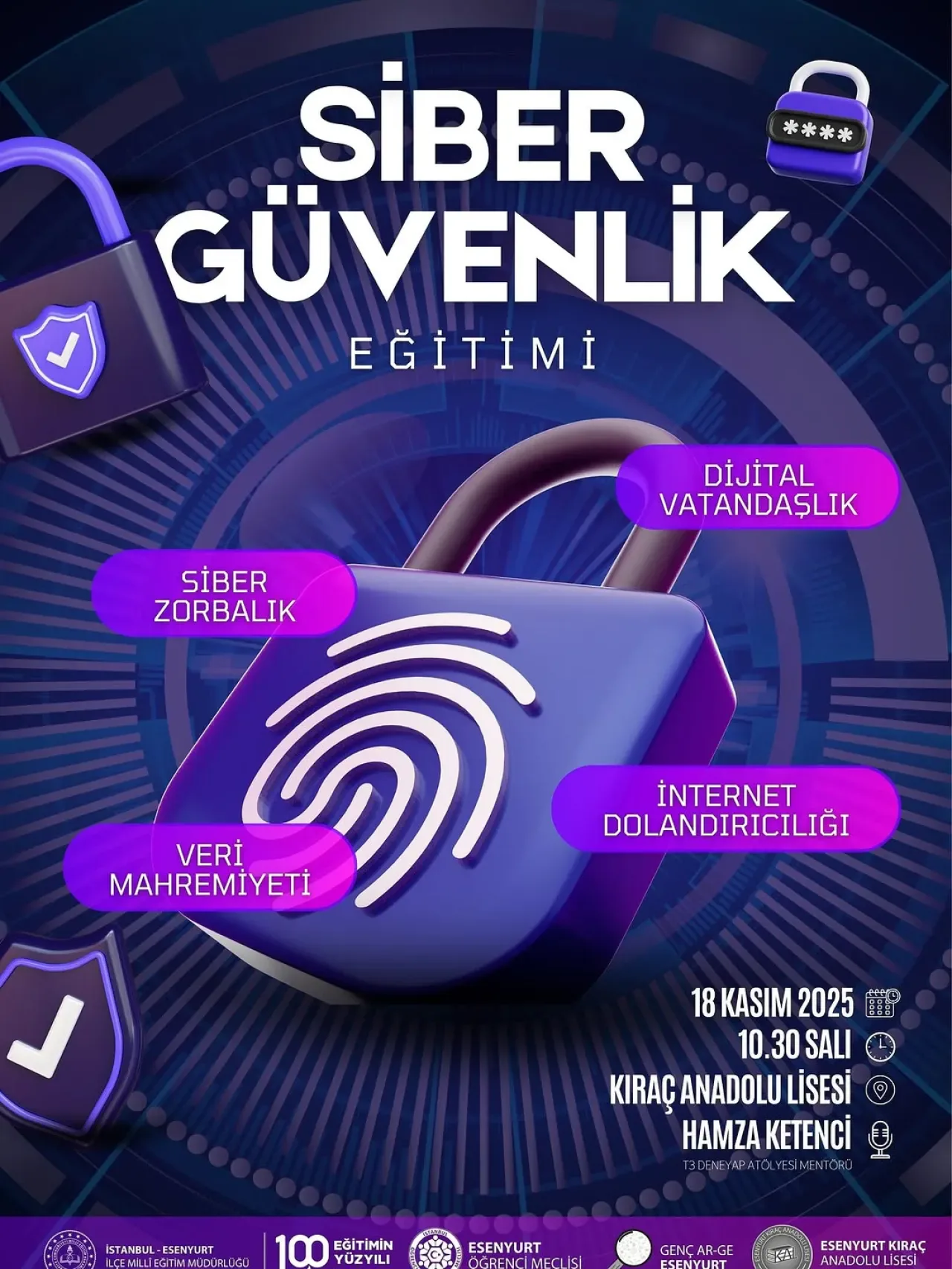 Esenyurt'ta Öğrencilere Siber Güvenlik Eğitimi Esenyurt'ta Öğrencilere Siber Güvenlik Eğitimi