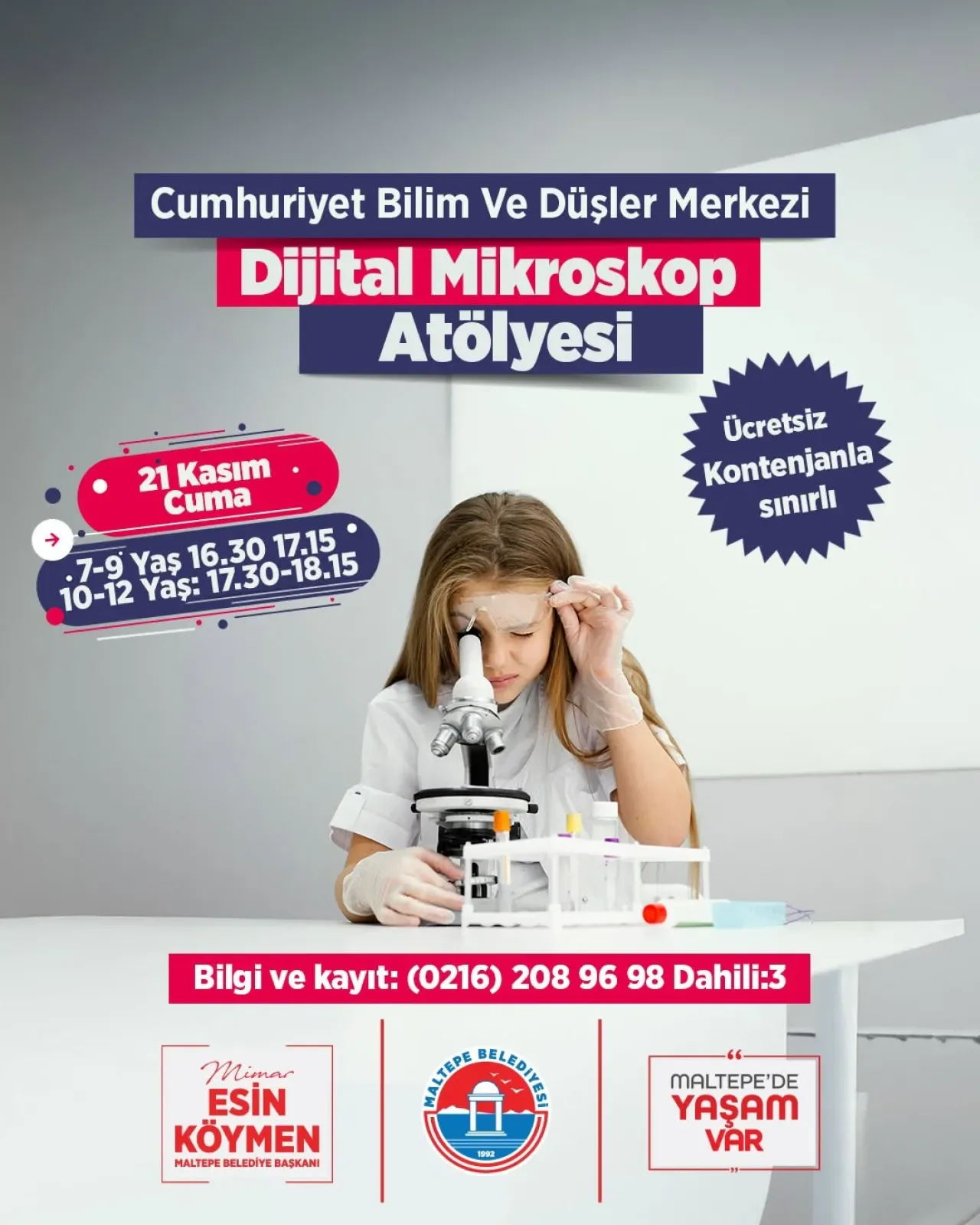 İstanbul Maltepe'de Çocuklar İçin Ücretsiz Dijital Mikroskop Atölyesi İstanbul Maltepe'de Çocuklar İçin Ücretsiz Dijital Mikroskop Atölyesi