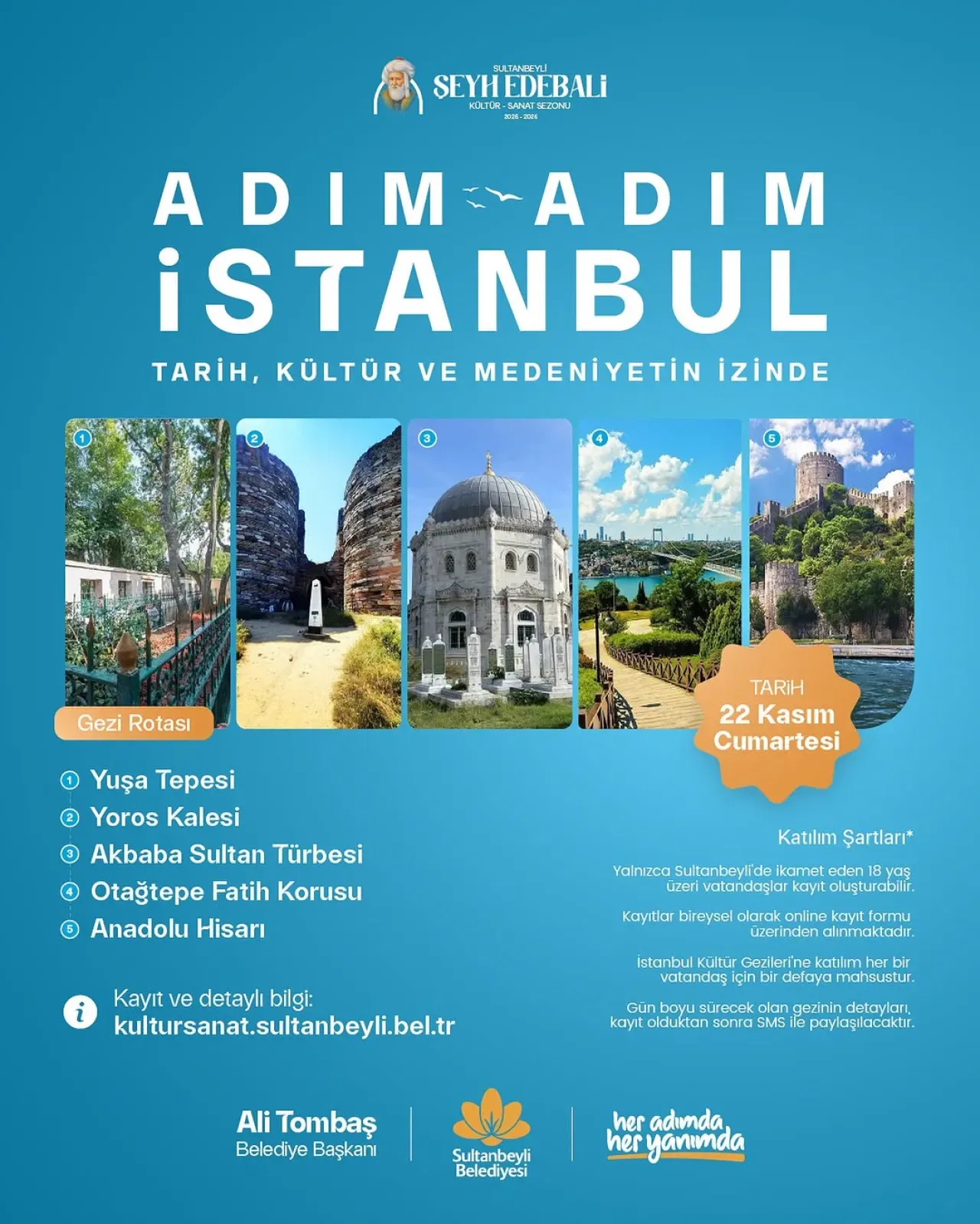 Sultanbeyli'de Tarih ve Doğa İçeren Ücretsiz Geziler Başlıyor Sultanbeyli'de Tarih ve Doğa İçeren Ücretsiz Geziler Başlıyor