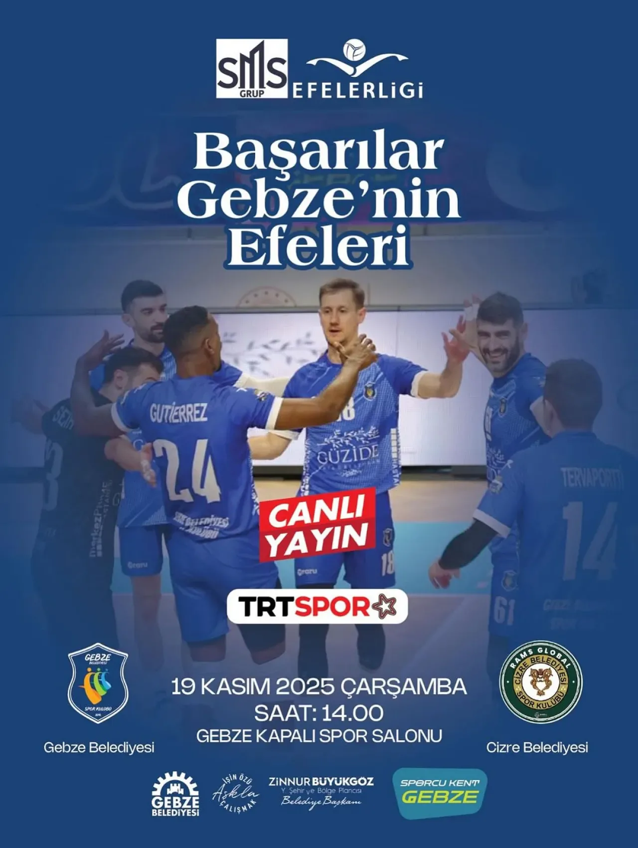Gebze Belediyespor, Cizre Belediyespor Karşılaşması İçin Hazır Gebze Belediyespor, Cizre Belediyespor Karşılaşması İçin Hazır