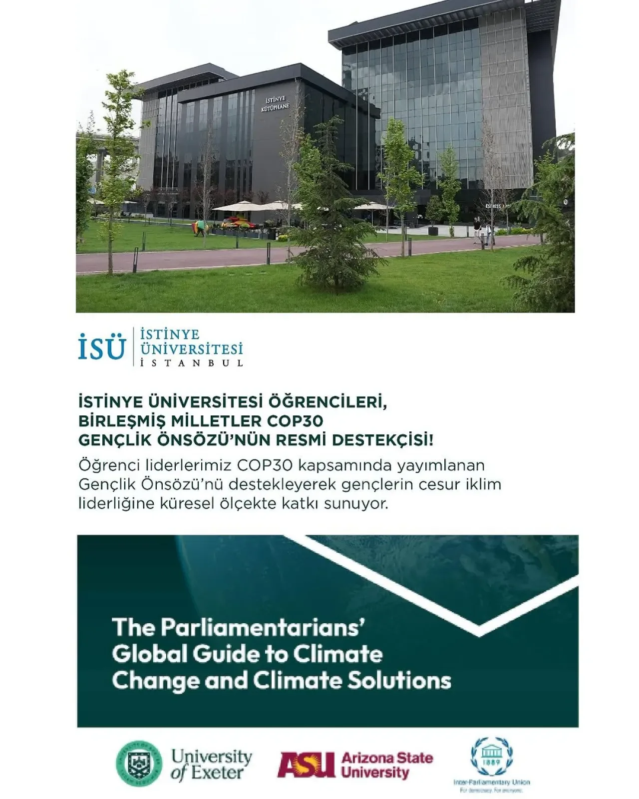 İstinye Üniversitesi, COP30 Sürecinde Gençliğin Yanında İstinye Üniversitesi, COP30 Sürecinde Gençliğin Yanında