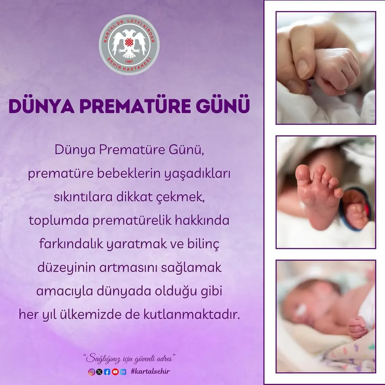 17 Kasım Dünya Prematüre Günü Kutlandı 17 Kasım Dünya Prematüre Günü Kutlandı