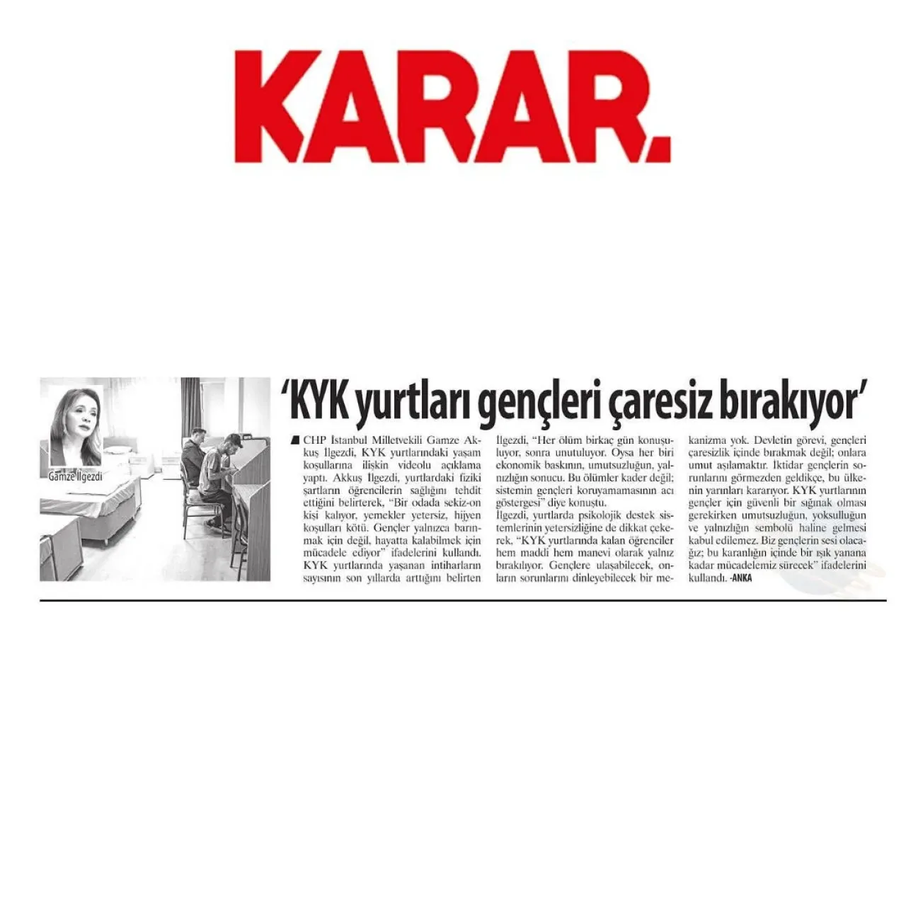 Öğrenciler KYK Yurtlarında Ağır Koşullar Altında Yaşıyor Öğrenciler KYK Yurtlarında Ağır Koşullar Altında Yaşıyor