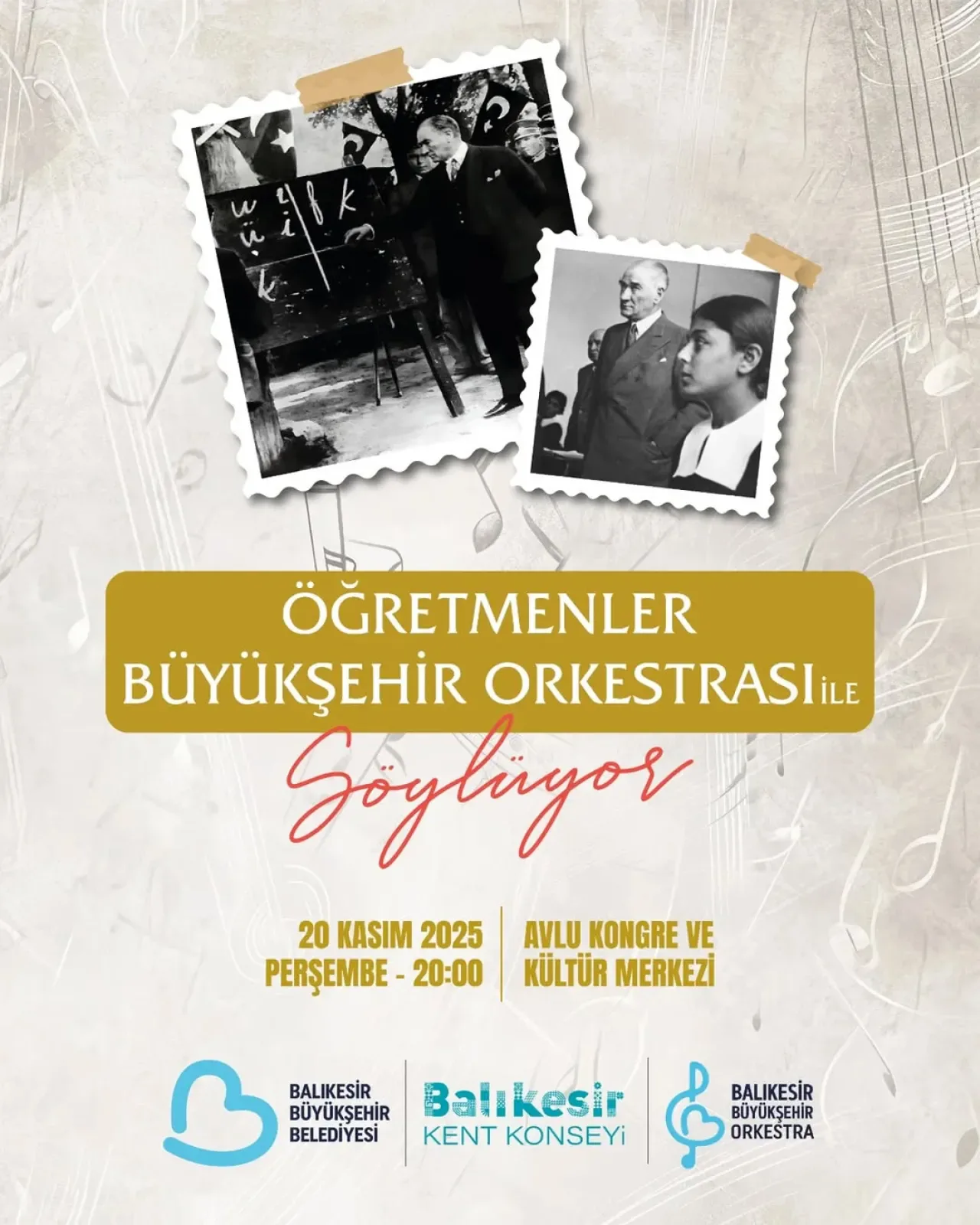 Öğretmenler Günü'ne Özel Büyükşehir Orkestrası Konseri Öğretmenler Günü'ne Özel Büyükşehir Orkestrası Konseri