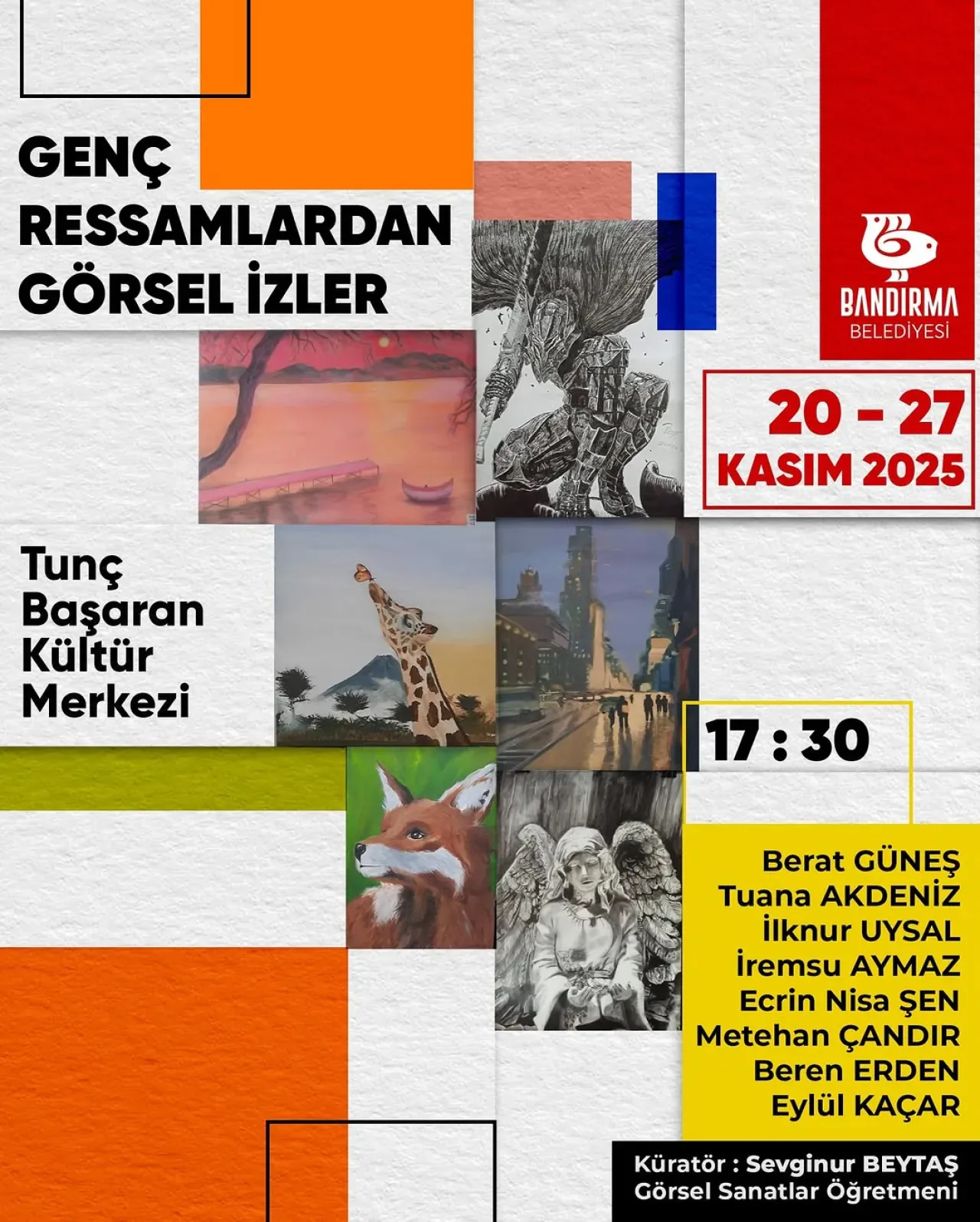Bandırma'da Genç Yeteneklerin Sanat Sergisi Açılıyor Bandırma'da Genç Yeteneklerin Sanat Sergisi Açılıyor