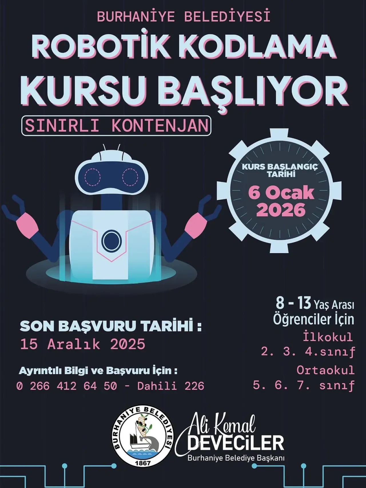 Burhaniye'de Geleceğin Teknoloji Liderleri Yetişiyor: Robotik Kodlama Eğitimi Başlıyor Burhaniye'de Geleceğin Teknoloji Liderleri Yetişiyor: Robotik Kodlama Eğitimi Başlıyor