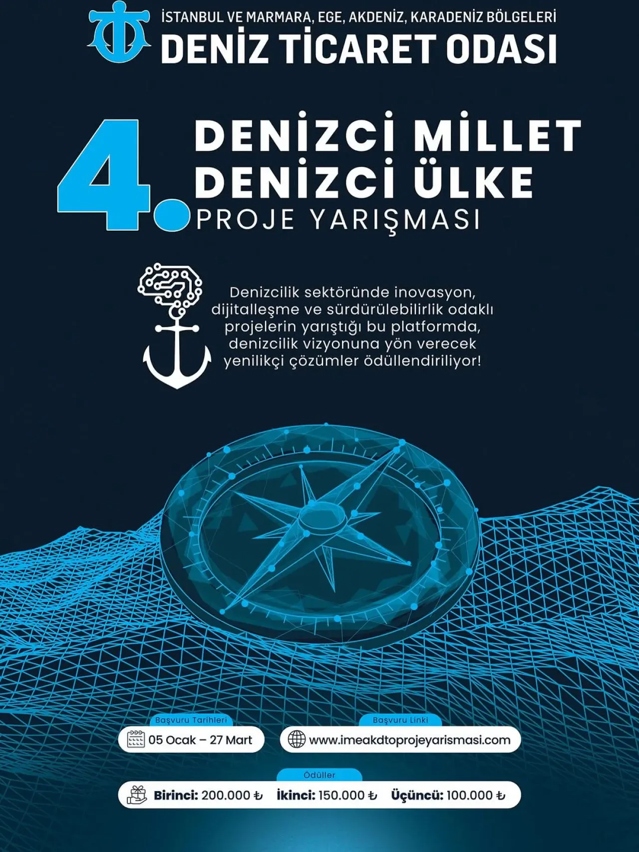 İMEAK DTO, 4. Denizci Millet Denizci Ülke Proje Yarışması'nı Duyurdu İMEAK DTO, 4. Denizci Millet Denizci Ülke Proje Yarışması'nı Duyurdu