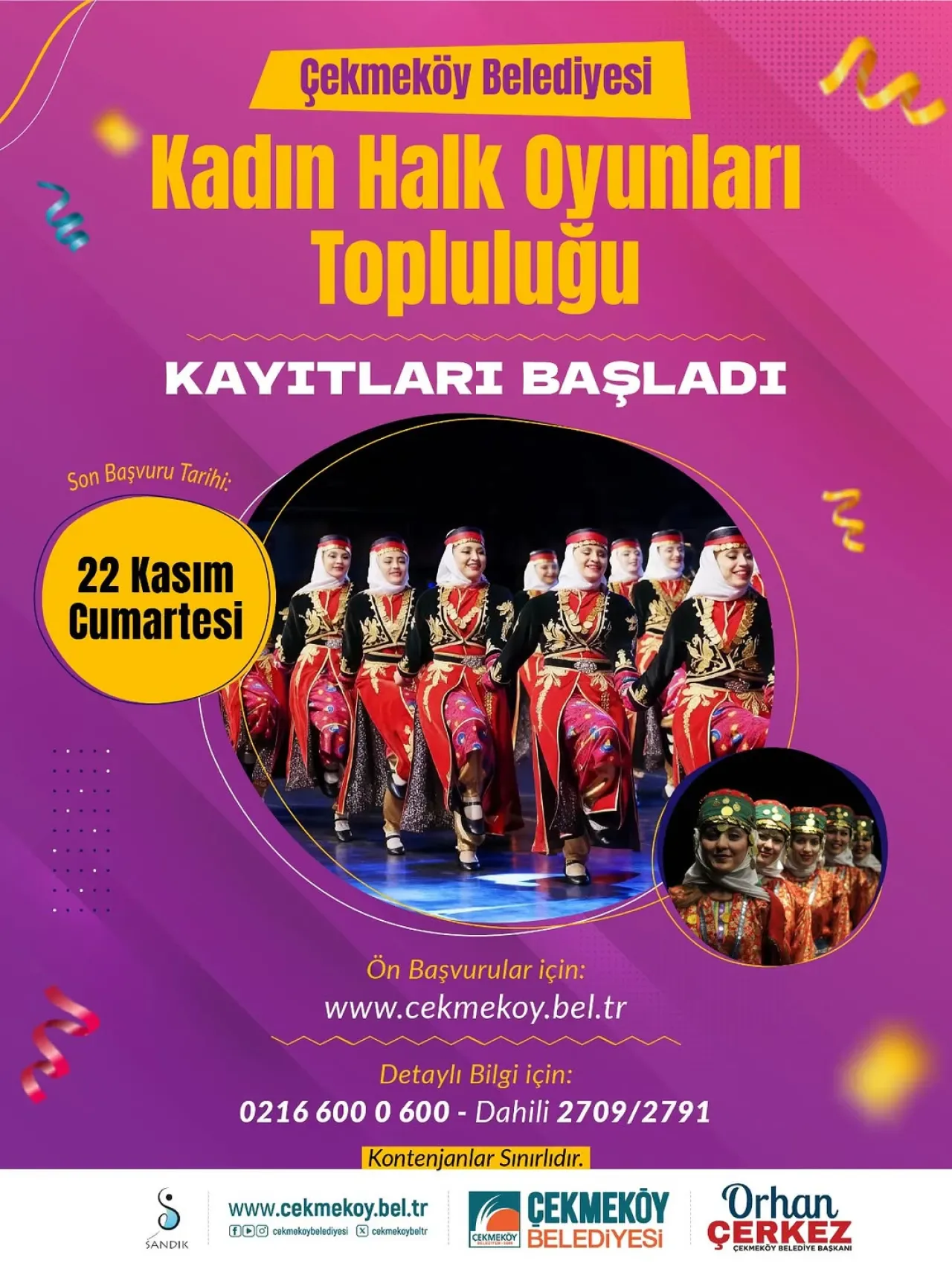 Çekmeköy'de Kültür Geleceğe Taşınıyor: Kadın Halk Oyunları Topluluğu İçin Kayıtlar Sürüyor Çekmeköy'de Kültür Geleceğe Taşınıyor: Kadın Halk Oyunları Topluluğu İçin Kayıtlar Sürüyor