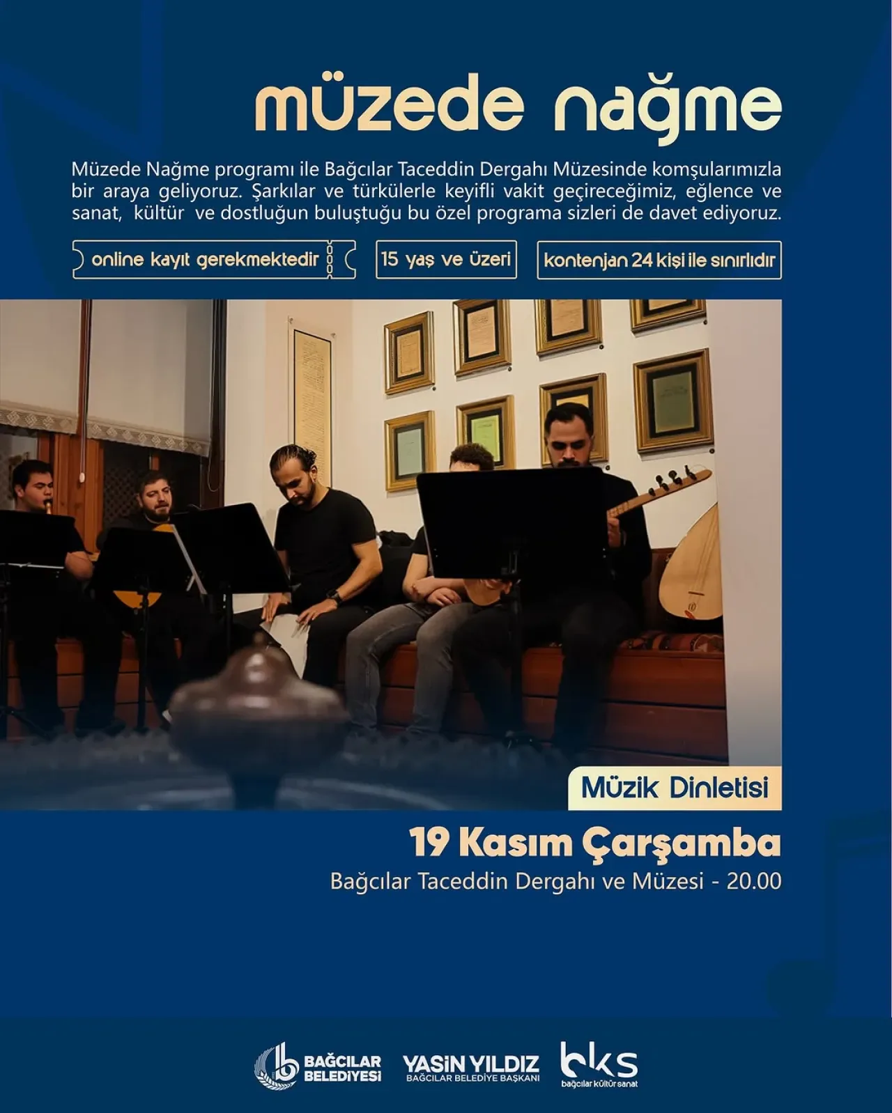 Bağcılar'da Taceddin Dergahı'nda Türkülerle Sohbet Bağcılar'da Taceddin Dergahı'nda Türkülerle Sohbet